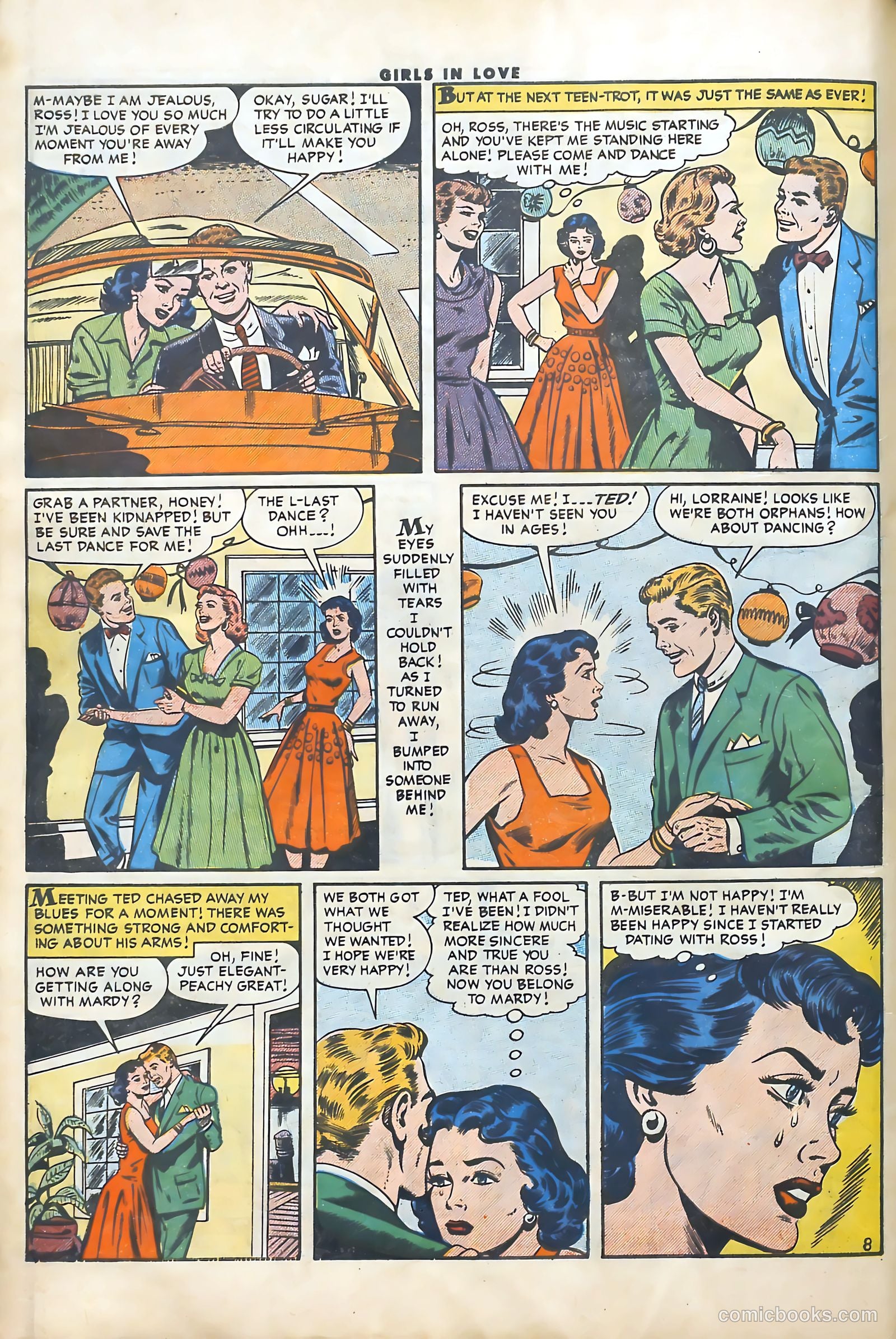 Girls in Love #53 (1956) — page 10 of 36