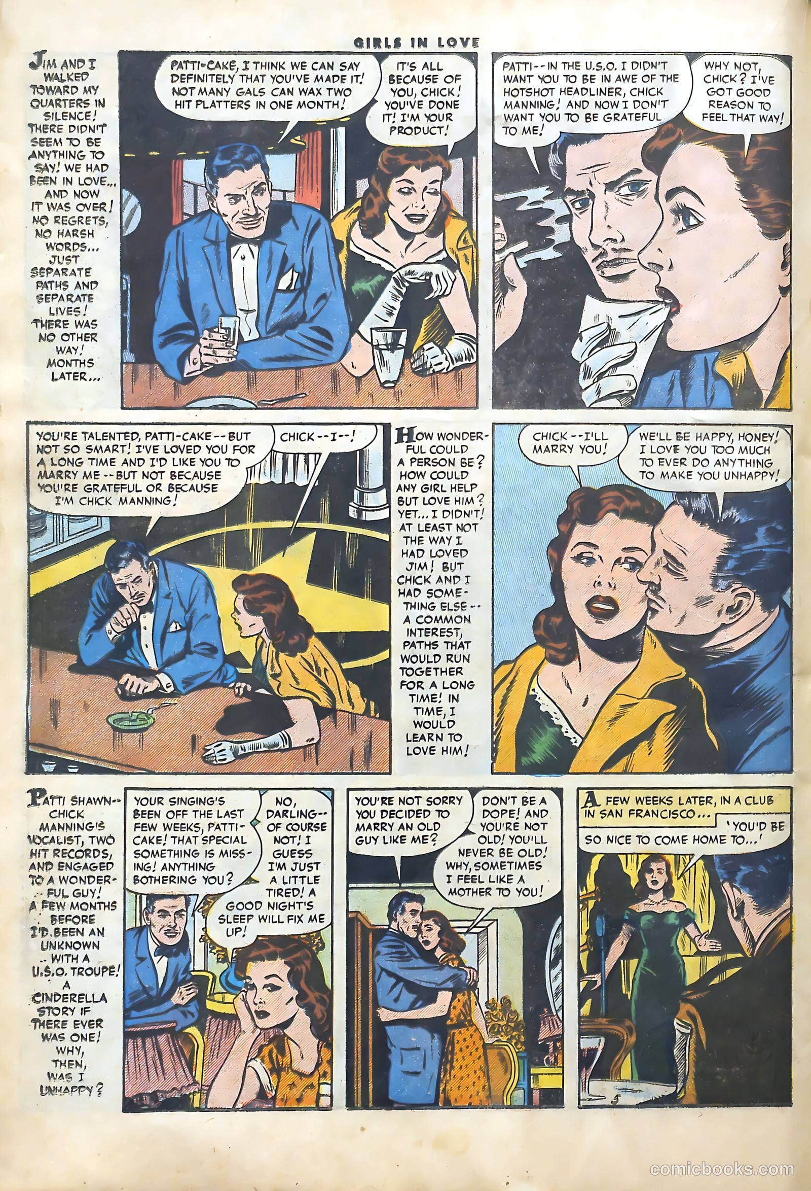 Girls in Love #53 (1956) — page 16 of 36