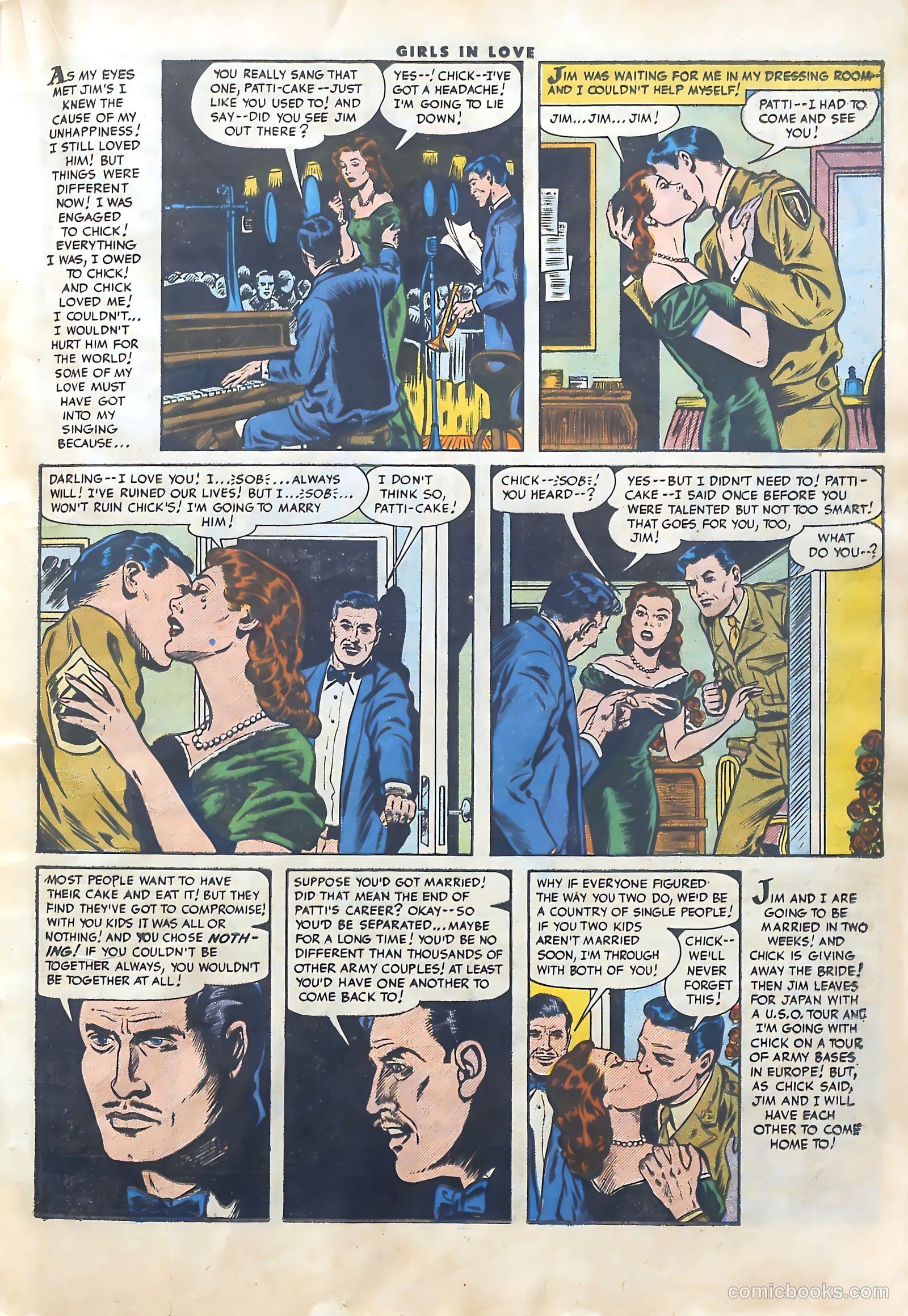 Girls in Love #53 (1956) — page 17 of 36