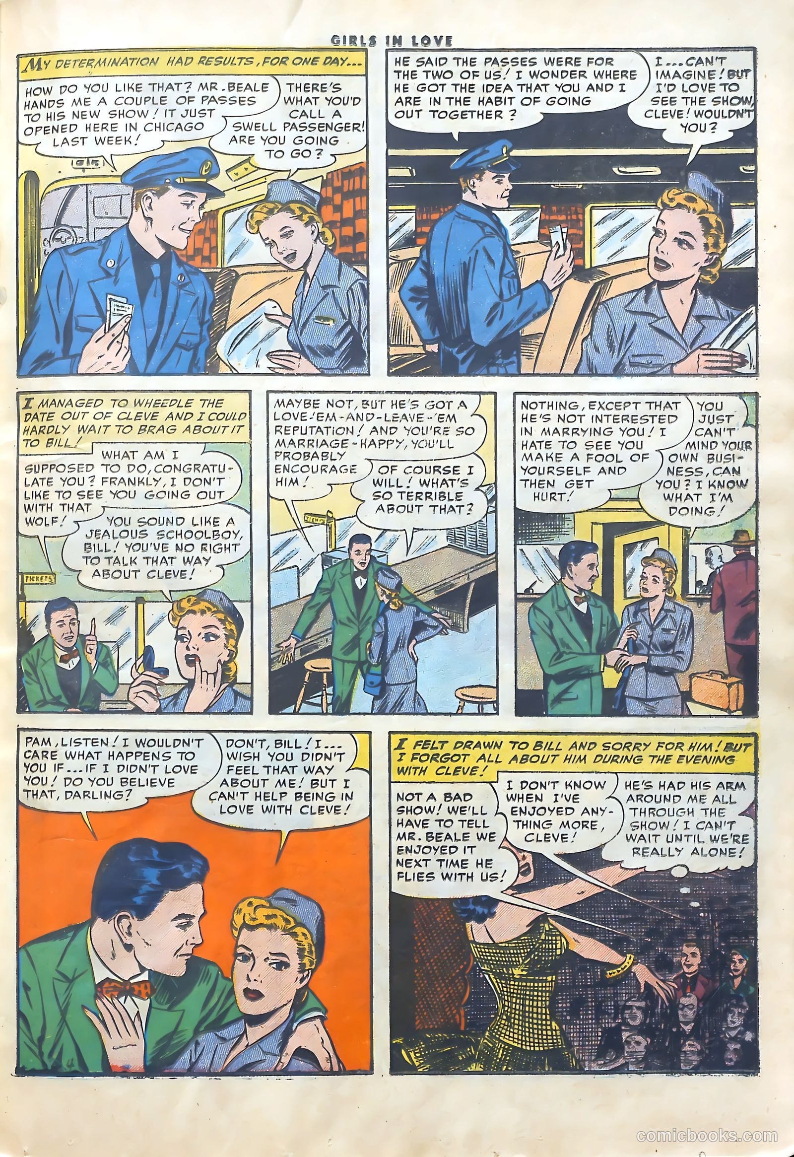 Girls in Love #53 (1956) — page 21 of 36