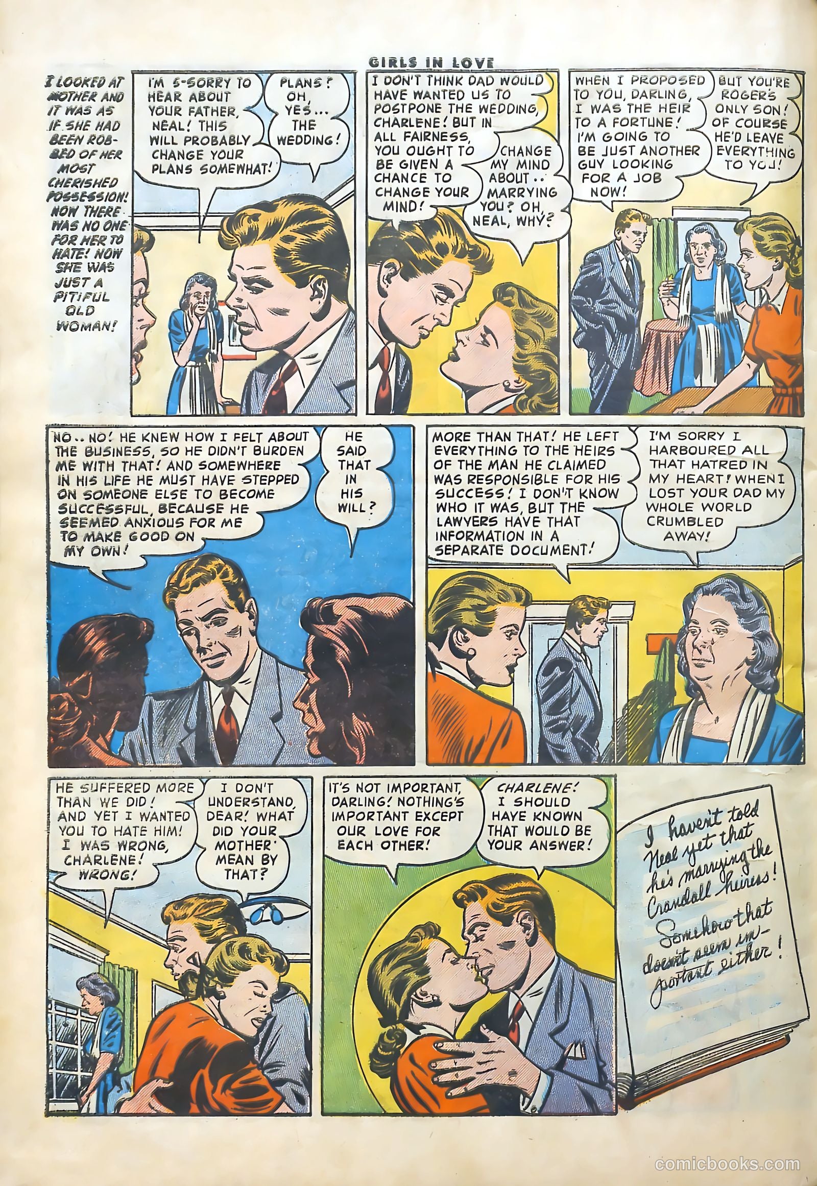 Girls in Love #53 (1956) — page 32 of 36