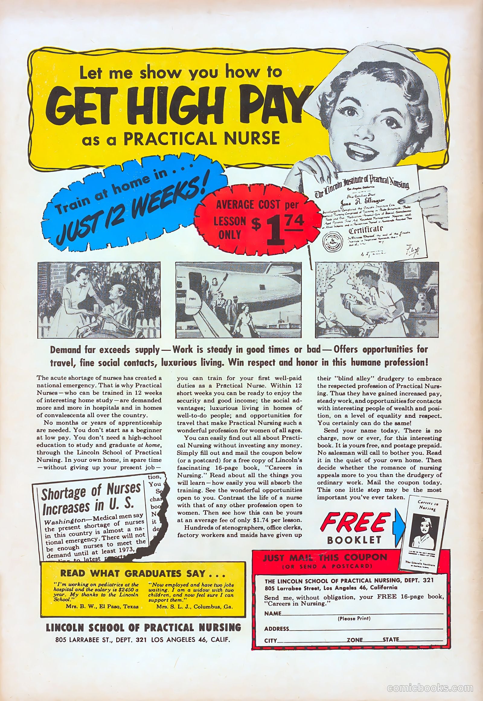Girls in Love #53 (1956) — page 36 of 36