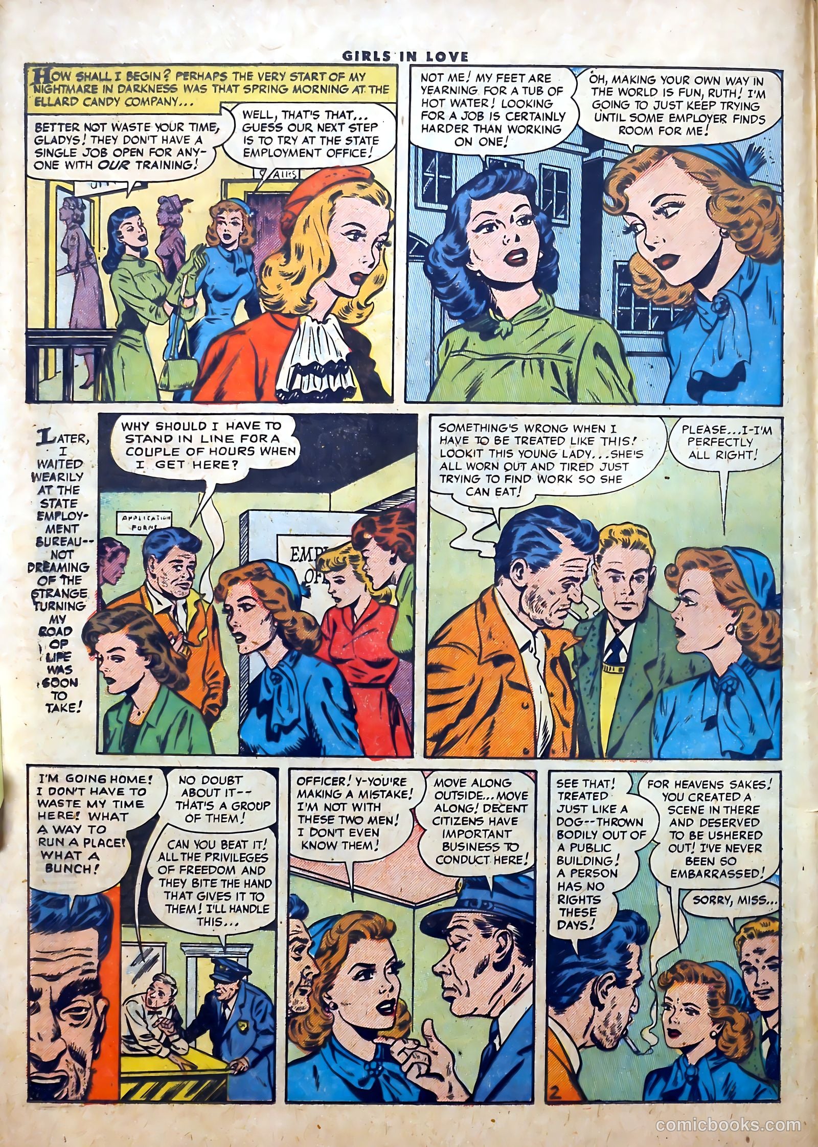 Girls in Love #54 (1956) — page 4 of 36