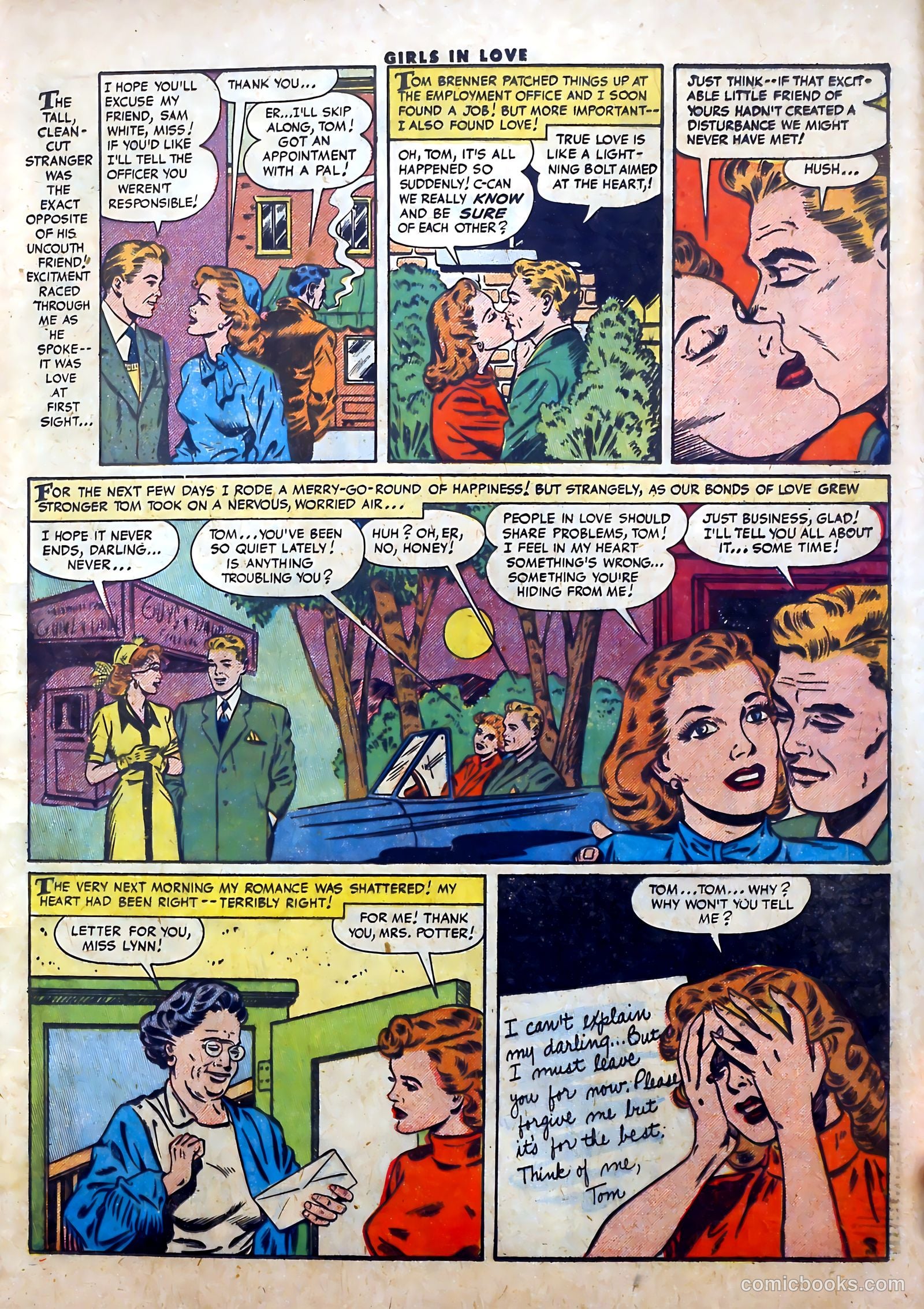 Girls in Love #54 (1956) — page 5 of 36