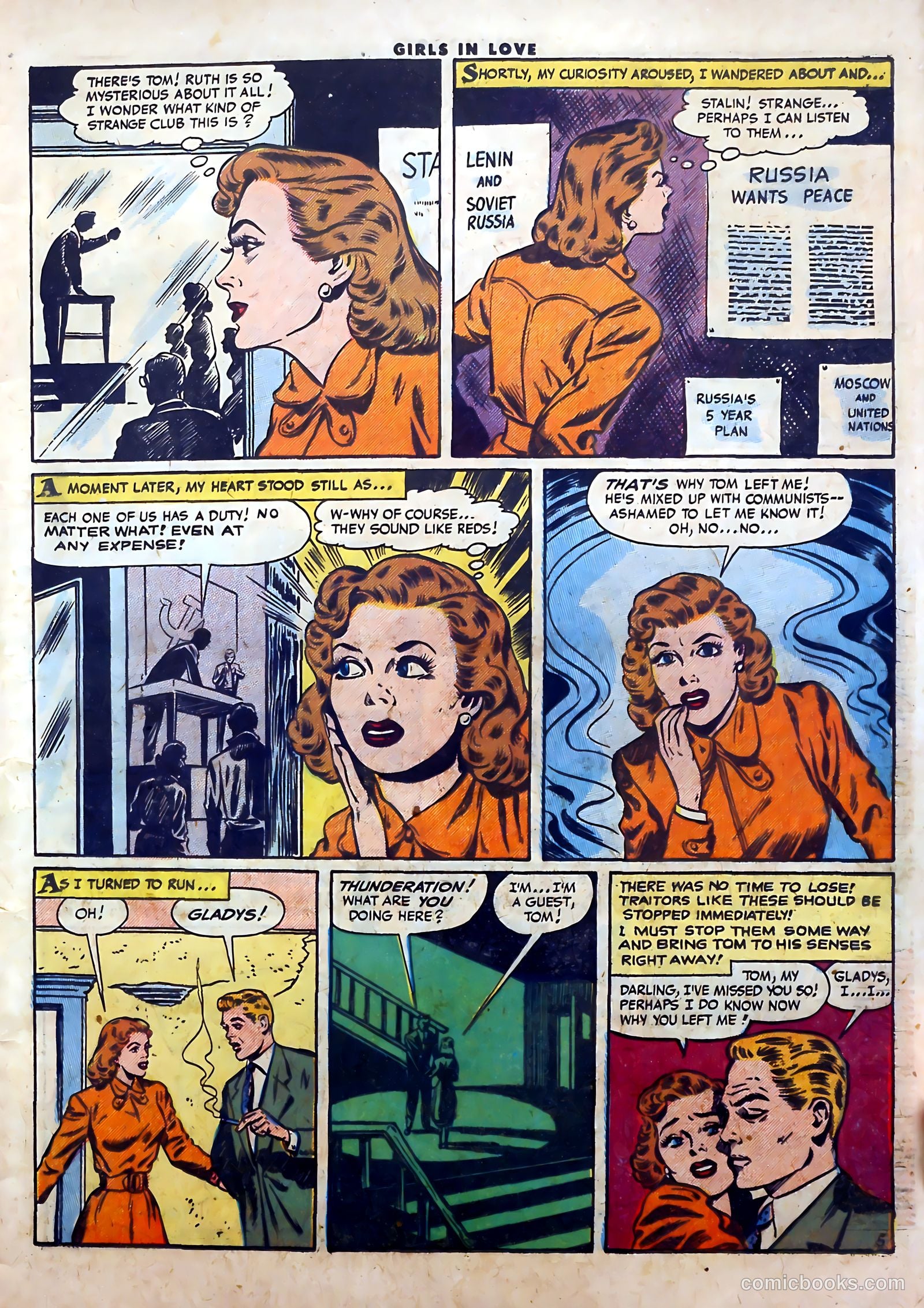Girls in Love #54 (1956) — page 7 of 36
