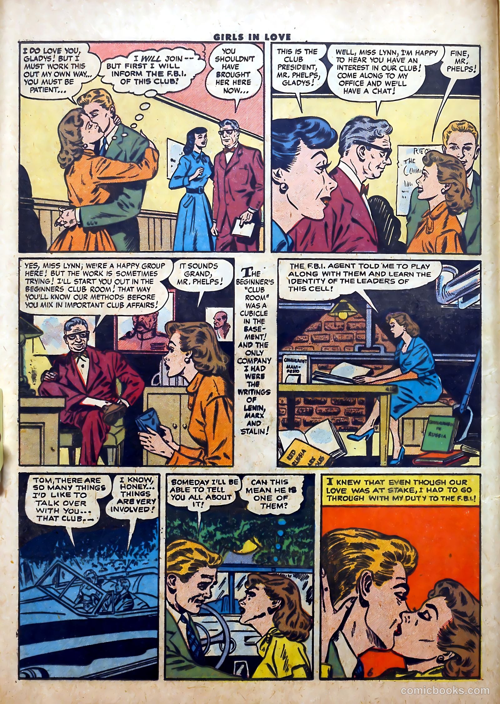 Girls in Love #54 (1956) — page 8 of 36