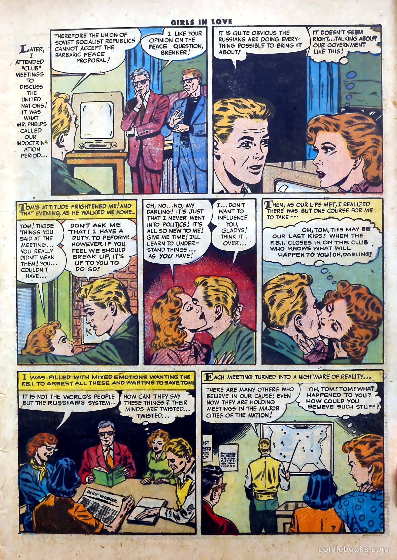 Girls in Love #54 (1956) — page 9 of 36