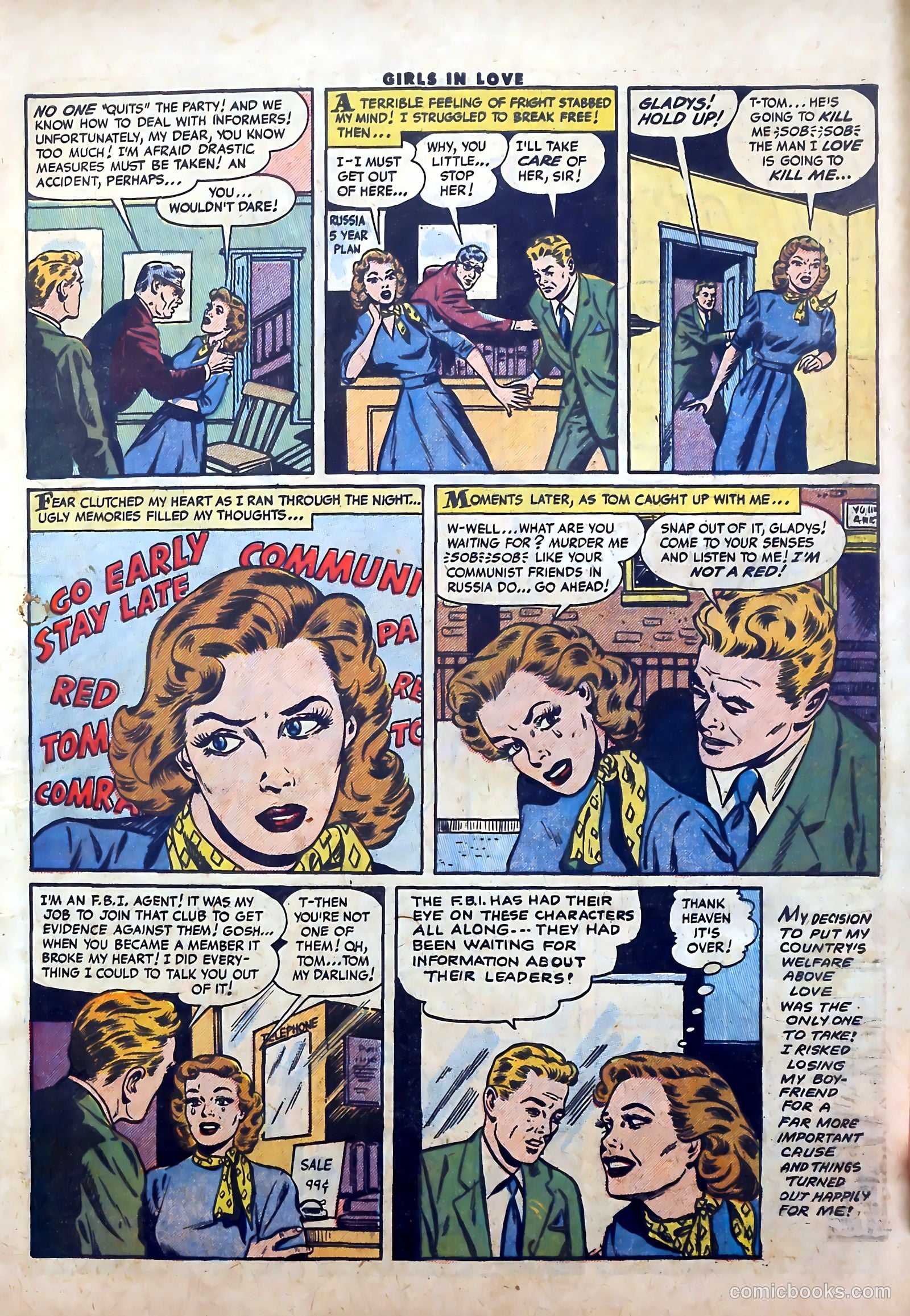 Girls in Love #54 (1956) — page 11 of 36
