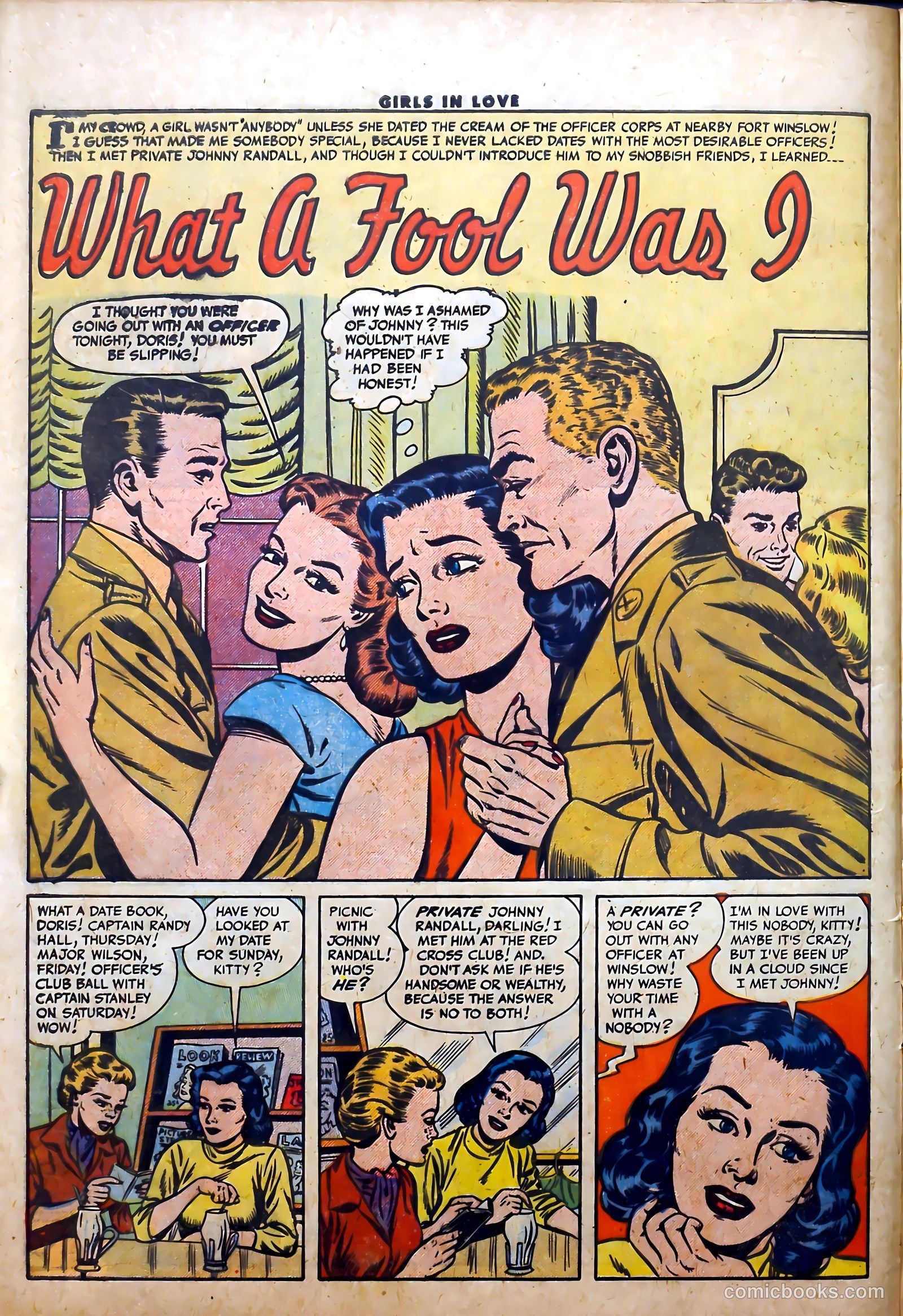 Girls in Love #54 (1956) — page 12 of 36