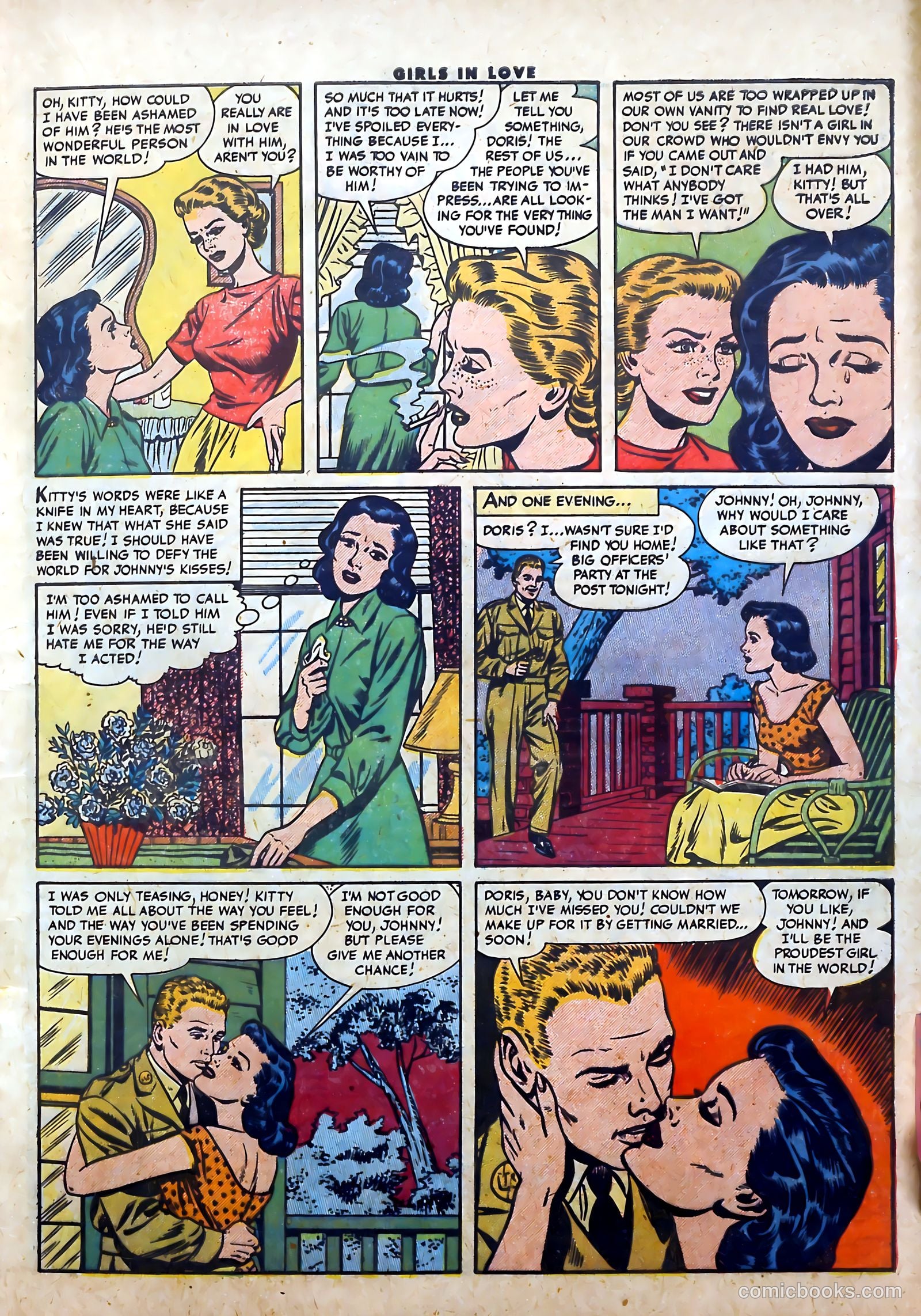 Girls in Love #54 (1956) — page 17 of 36