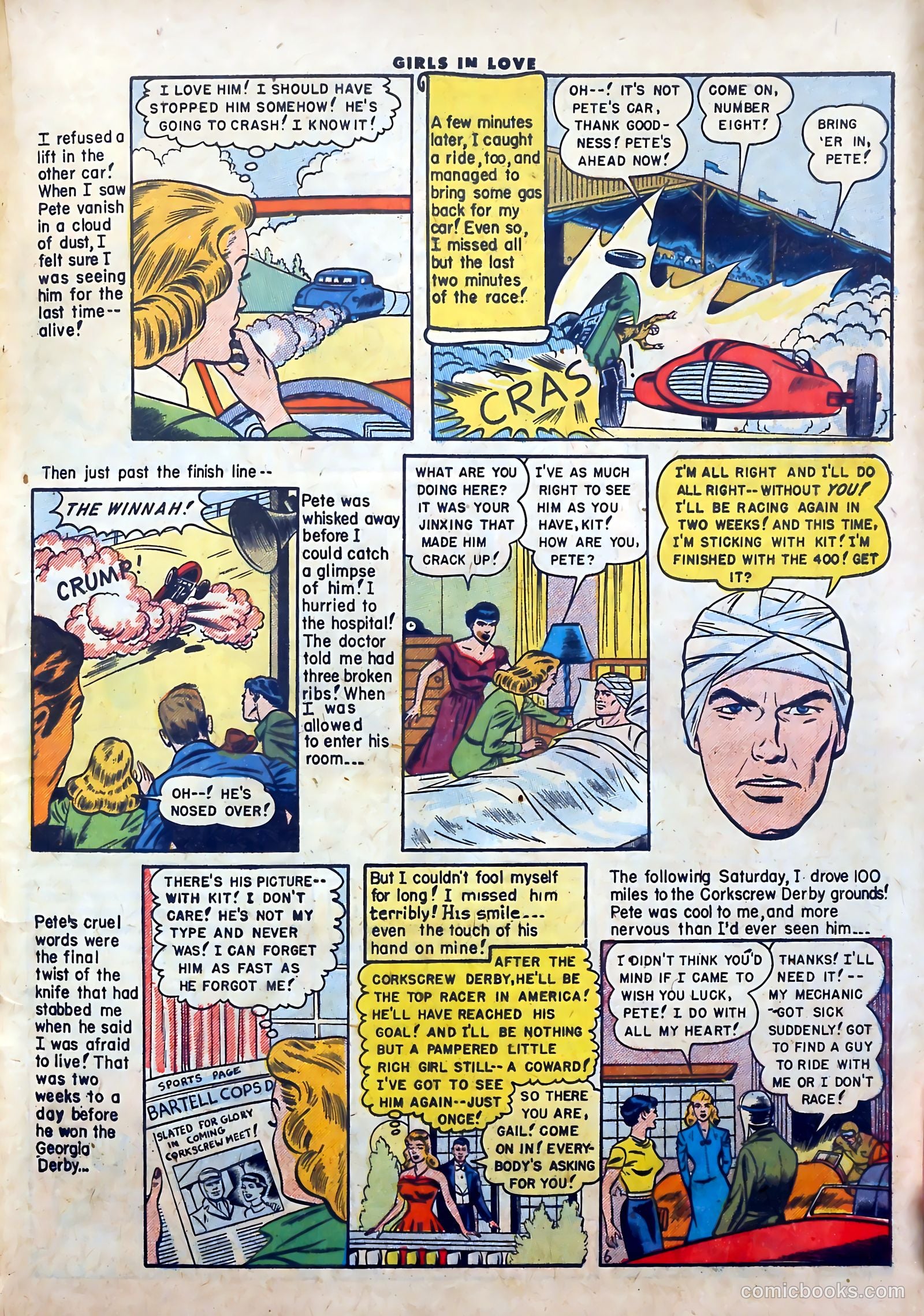 Girls in Love #54 (1956) — page 23 of 36