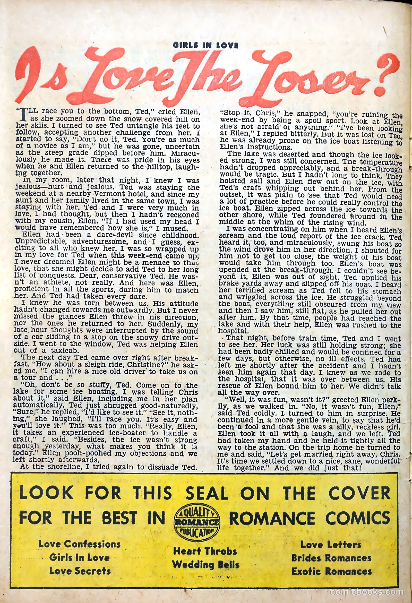 Girls in Love #54 (1956) — page 26 of 36