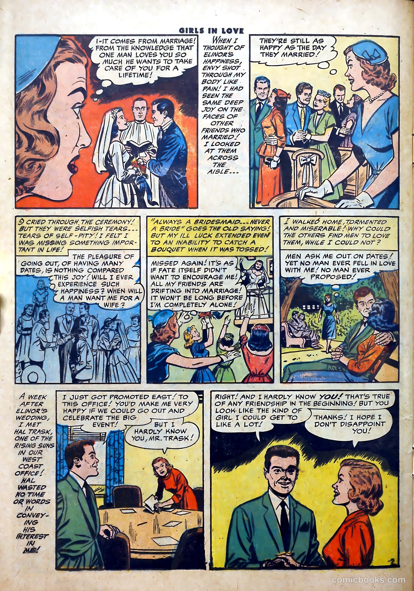 Girls in Love #54 (1956) — page 28 of 36