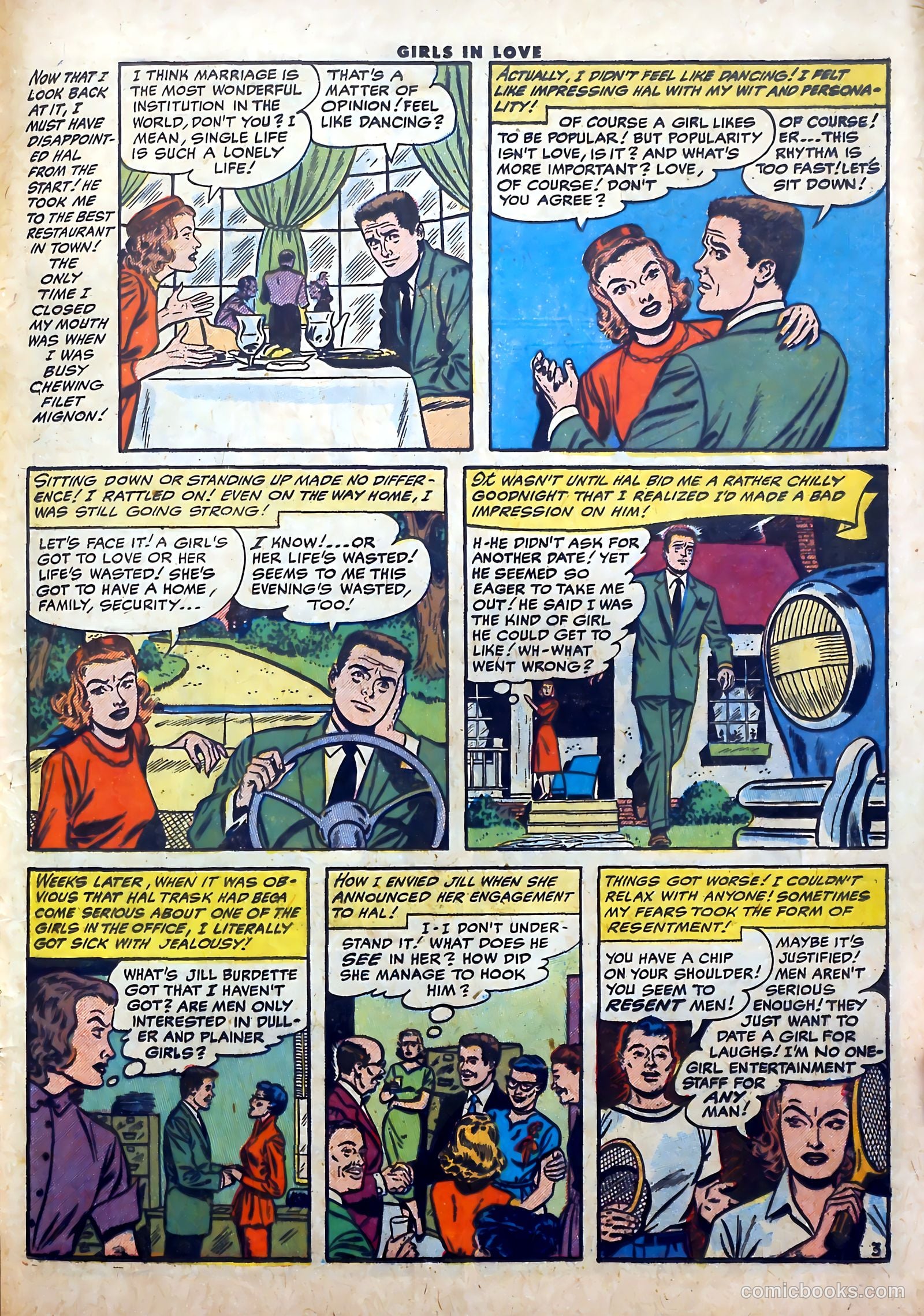 Girls in Love #54 (1956) — page 29 of 36