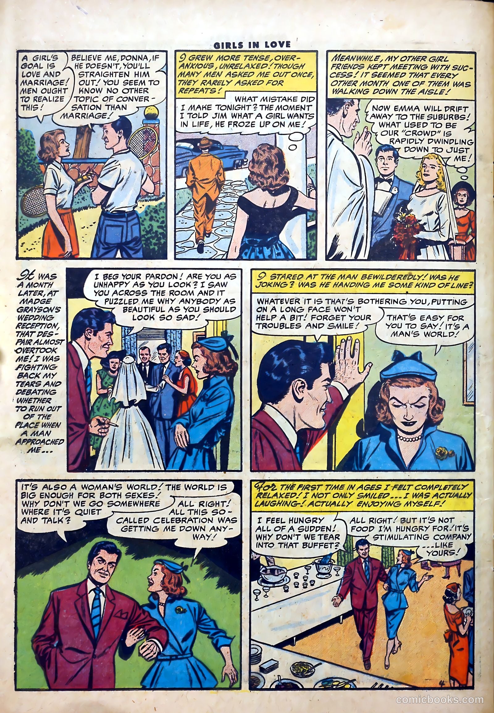 Girls in Love #54 (1956) — page 30 of 36