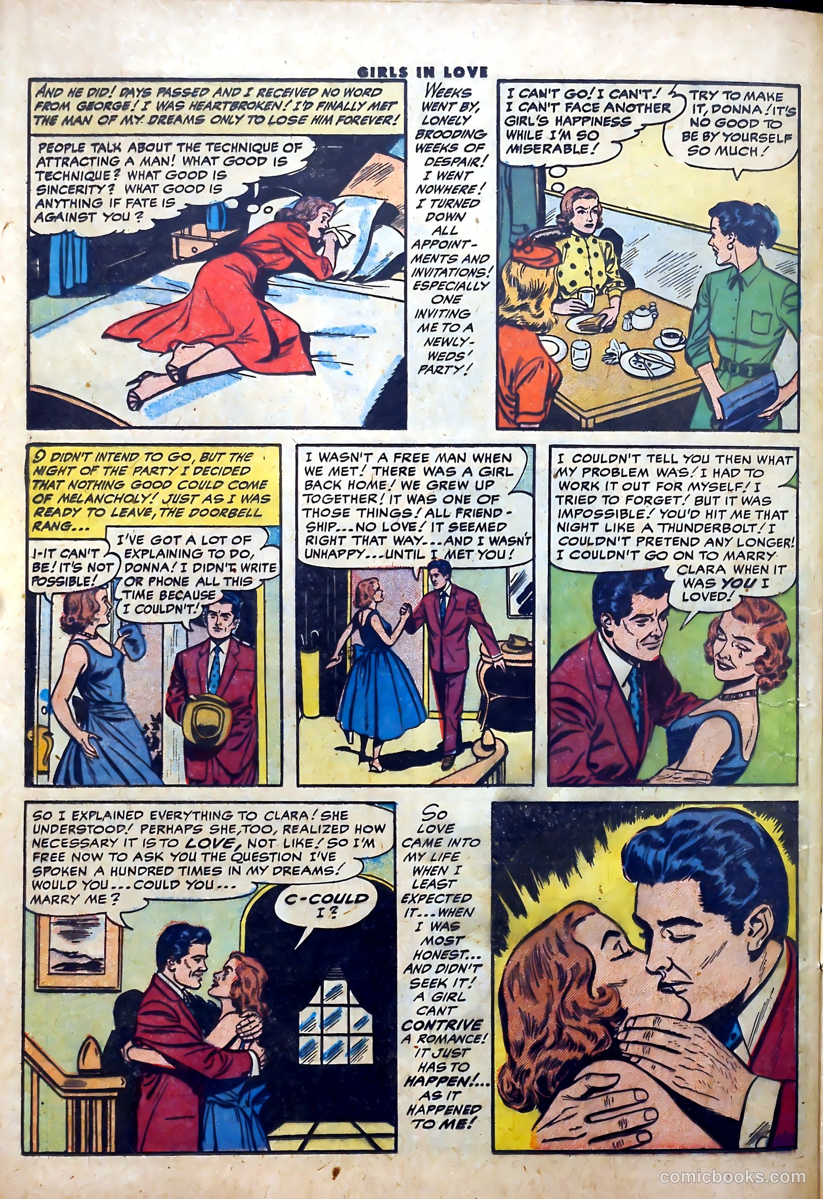 Girls in Love #54 (1956) — page 32 of 36