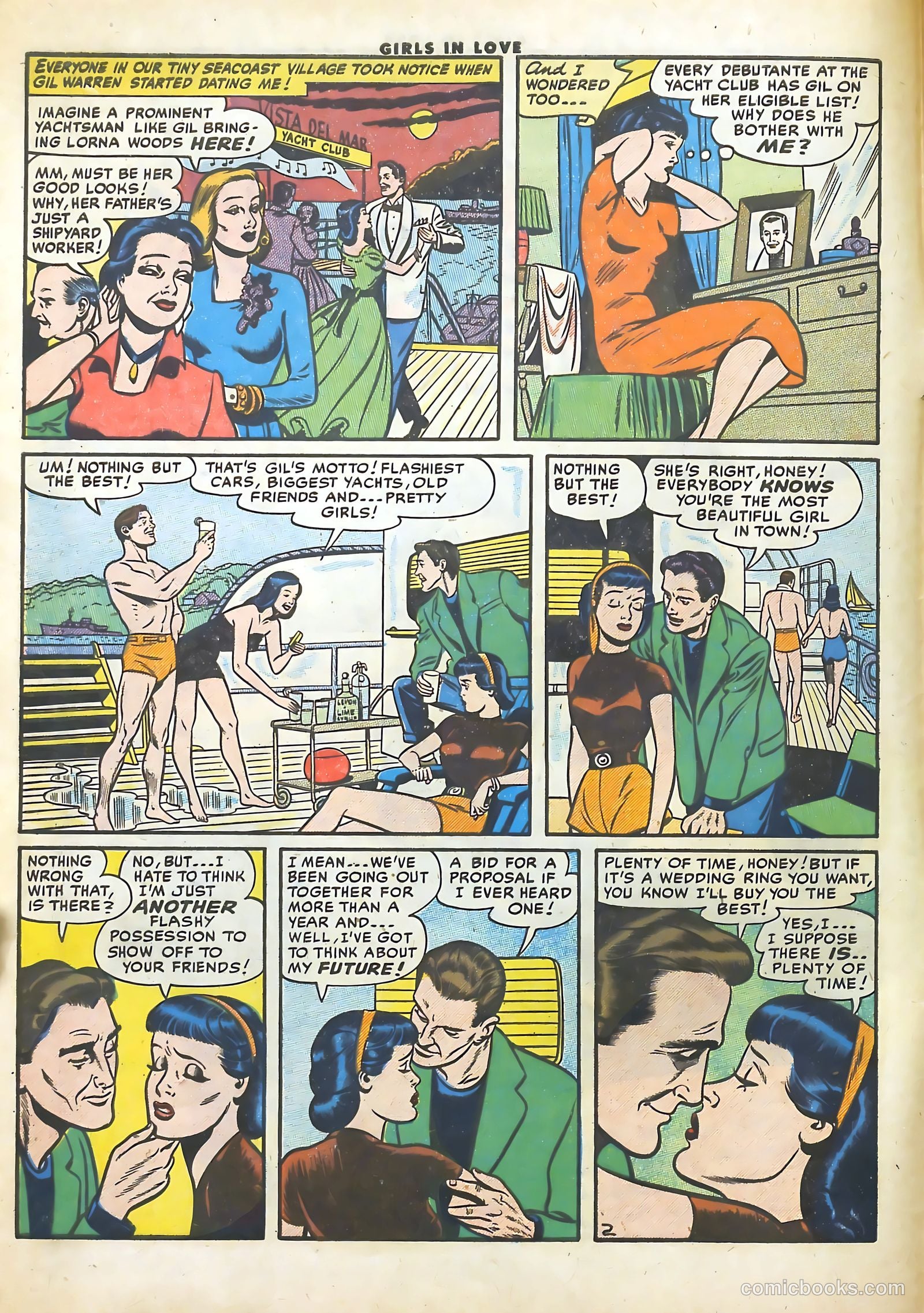 Girls in Love #55 (1956) — page 4 of 36