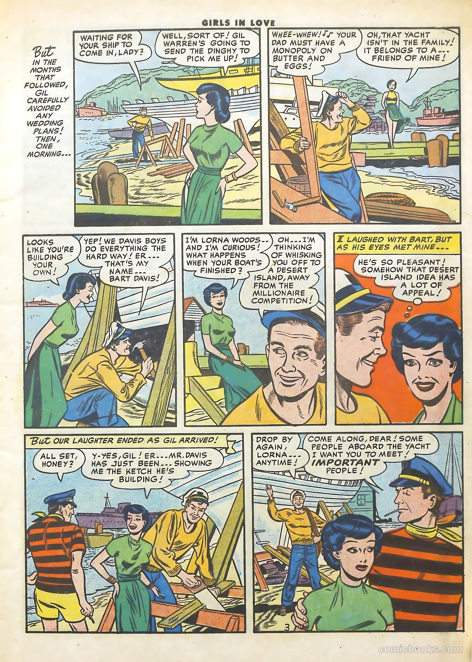 Girls in Love #55 (1956) — page 5 of 36