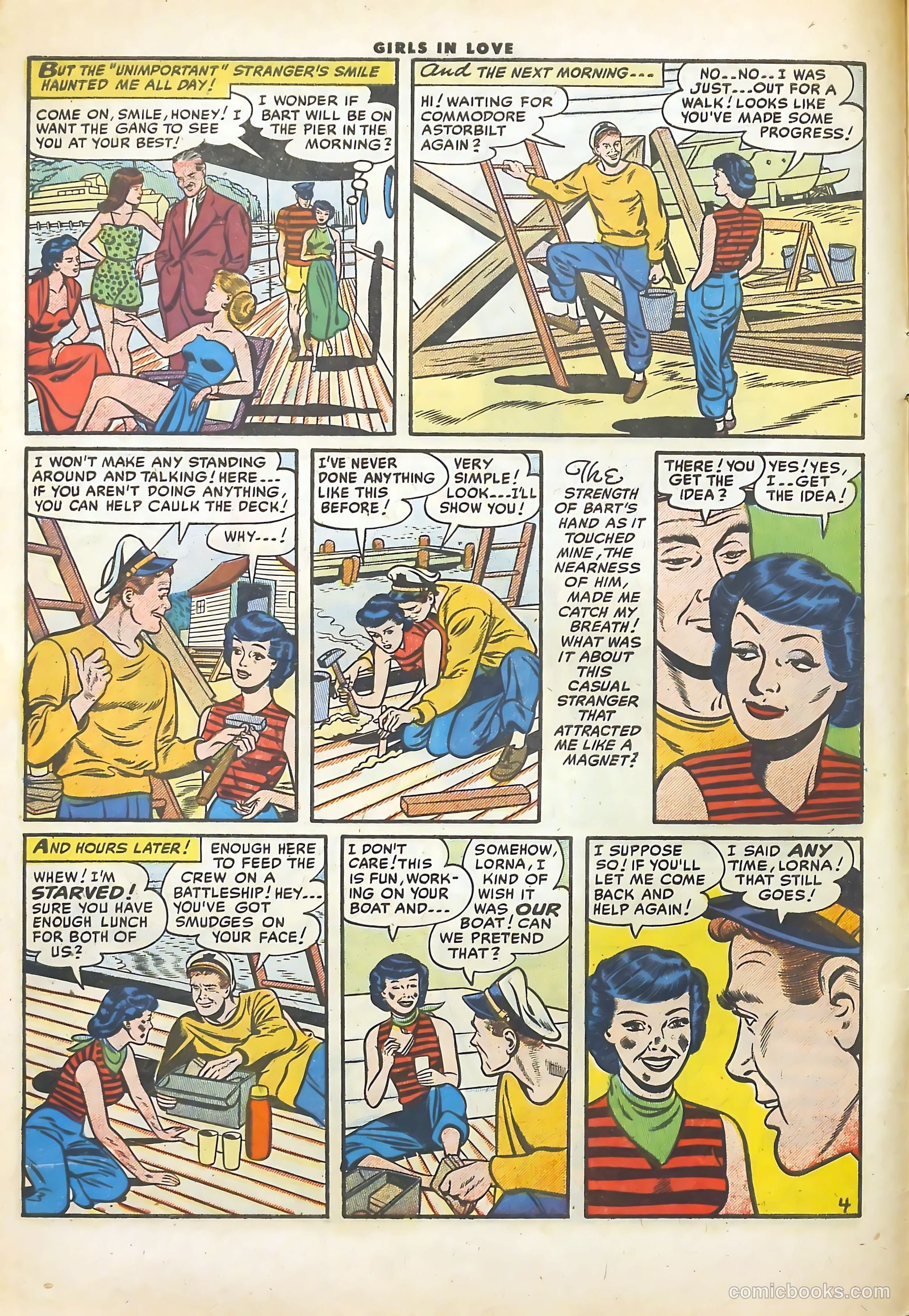 Girls in Love #55 (1956) — page 6 of 36