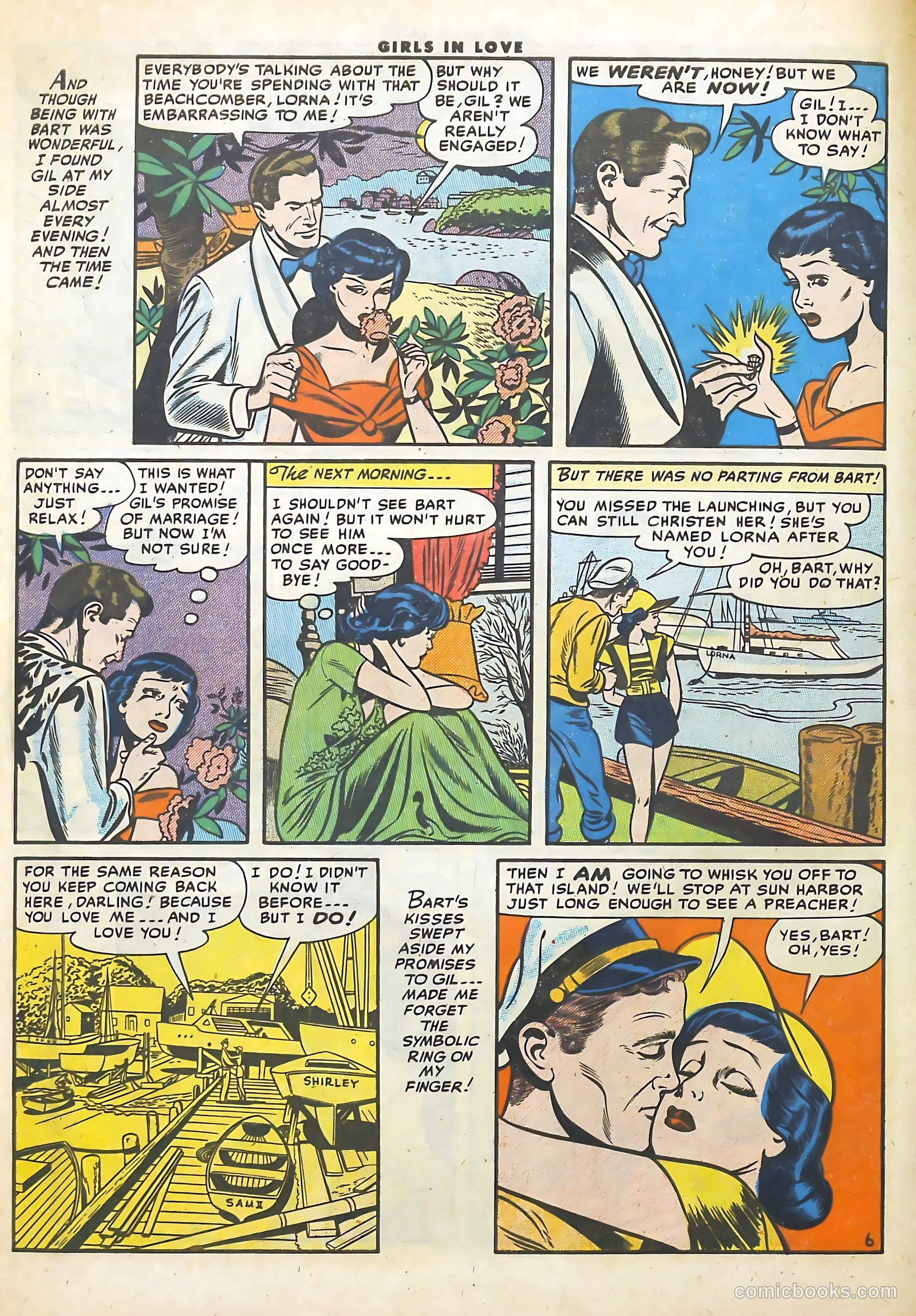 Girls in Love #55 (1956) — page 8 of 36
