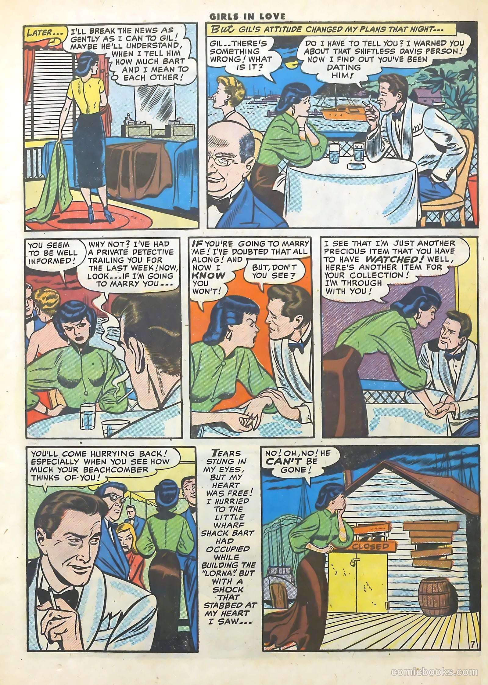 Girls in Love #55 (1956) — page 9 of 36