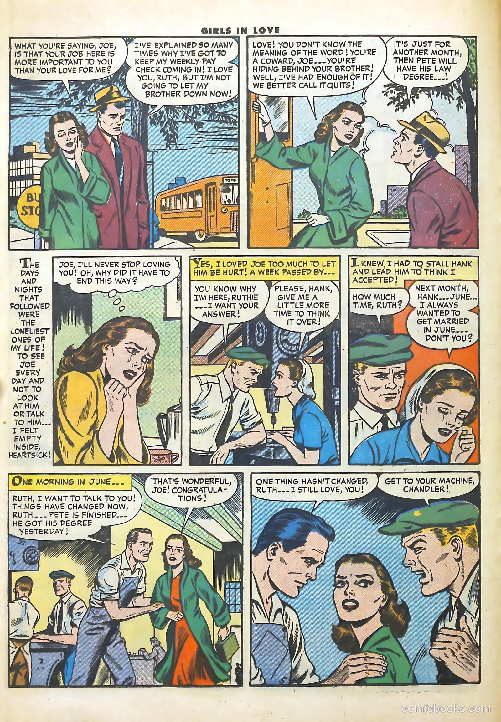 Girls in Love #55 (1956) — page 16 of 36