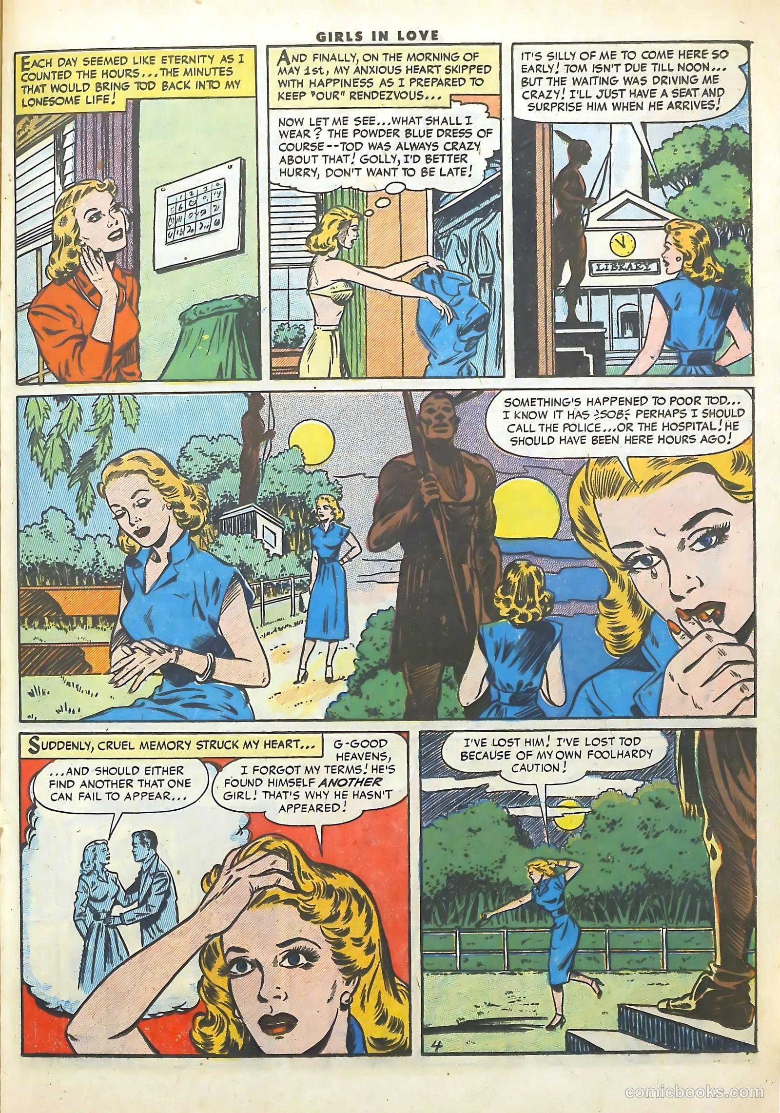 Girls in Love #55 (1956) — page 21 of 36