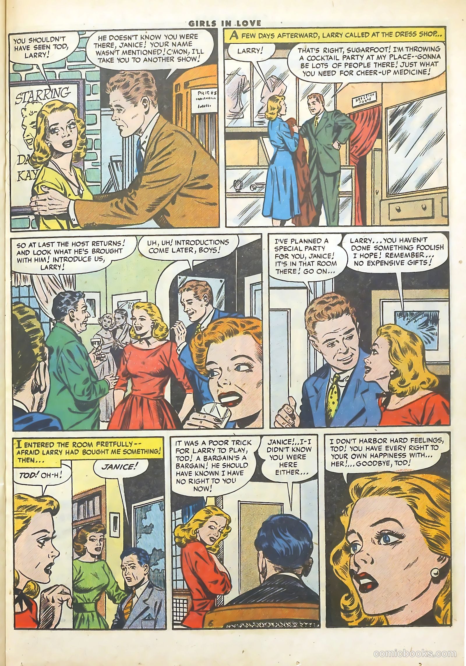 Girls in Love #55 (1956) — page 23 of 36