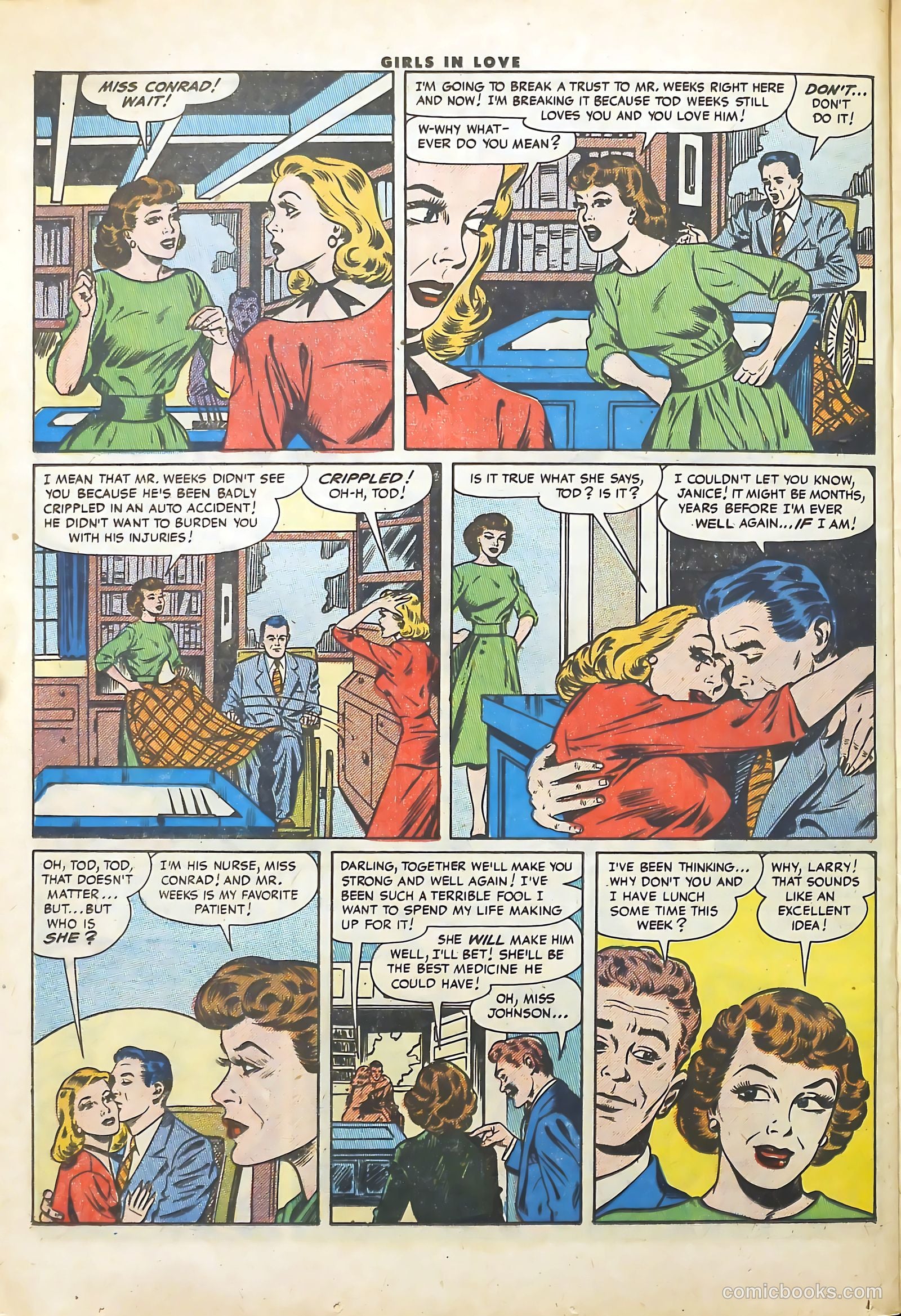 Girls in Love #55 (1956) — page 24 of 36