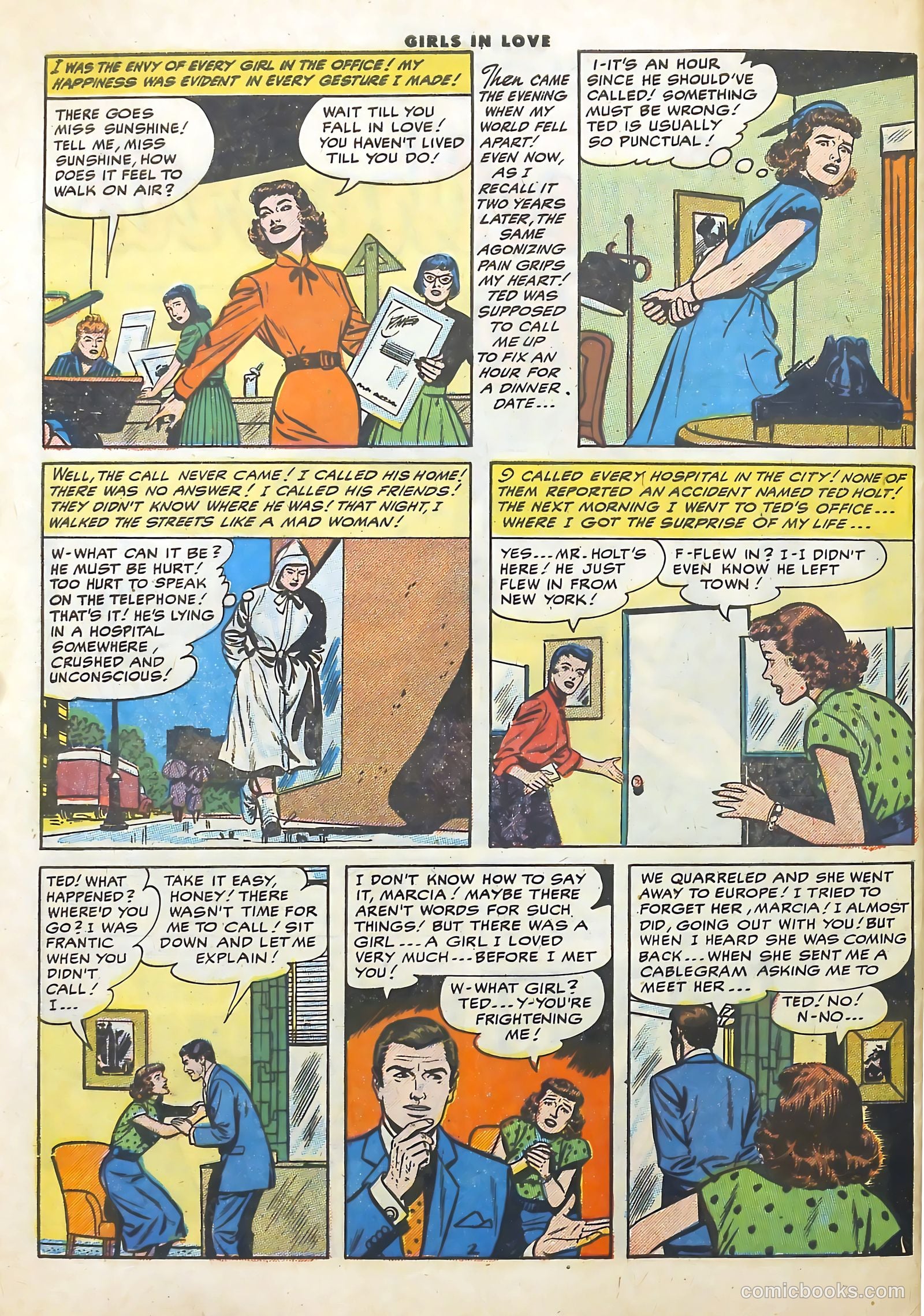 Girls in Love #55 (1956) — page 28 of 36
