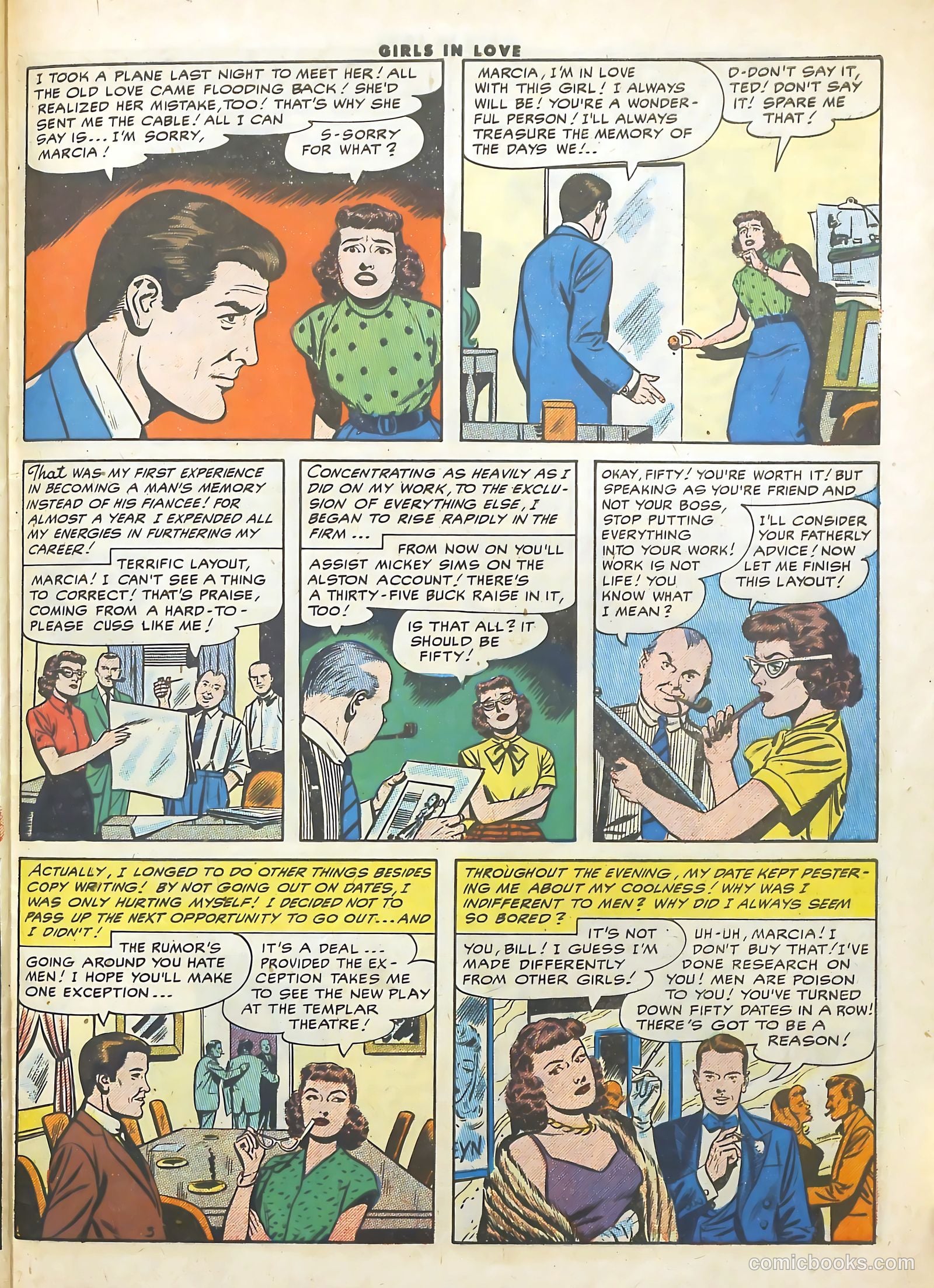 Girls in Love #55 (1956) — page 29 of 36