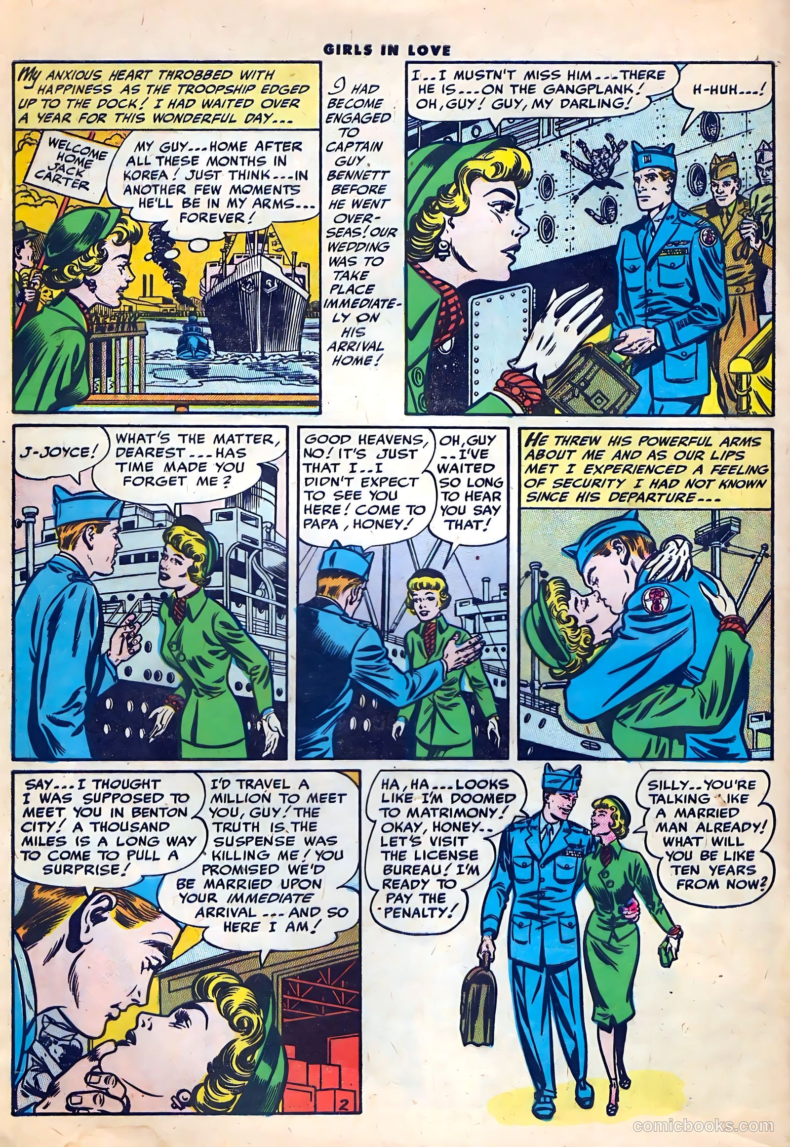 Girls in Love #56 (1956) — page 4 of 36
