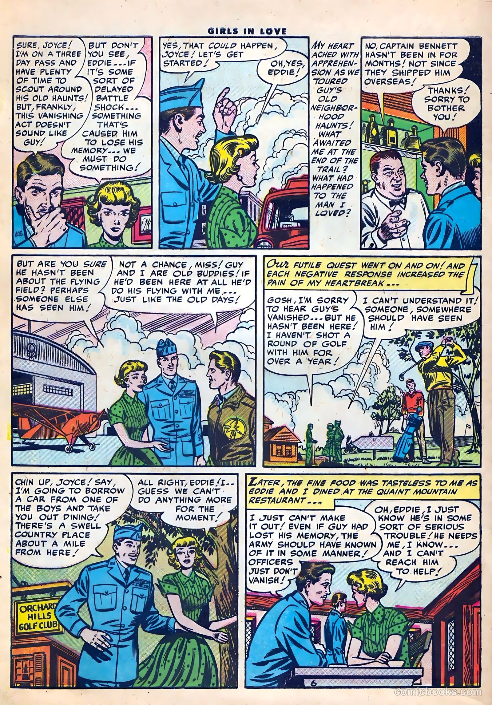 Girls in Love #56 (1956) — page 8 of 36