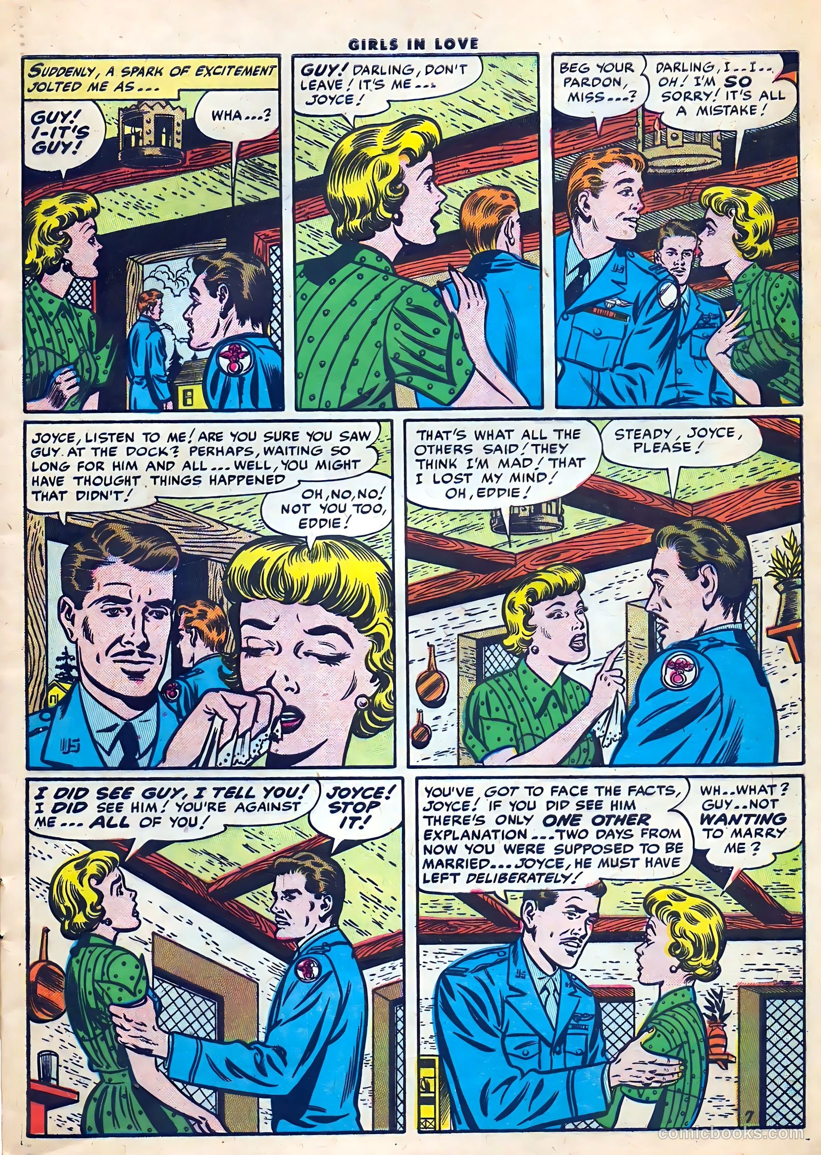 Girls in Love #56 (1956) — page 9 of 36