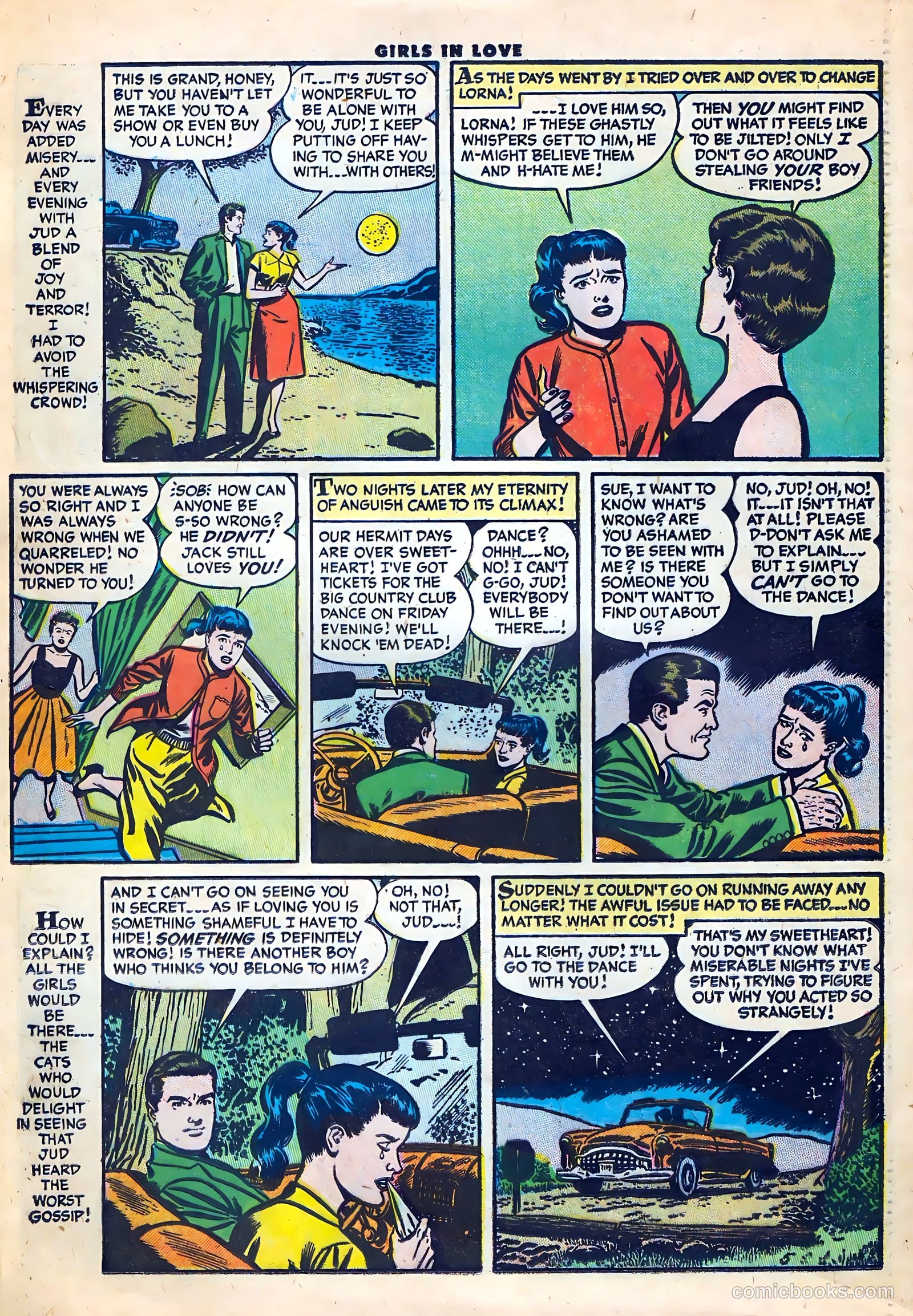 Girls in Love #56 (1956) — page 16 of 36