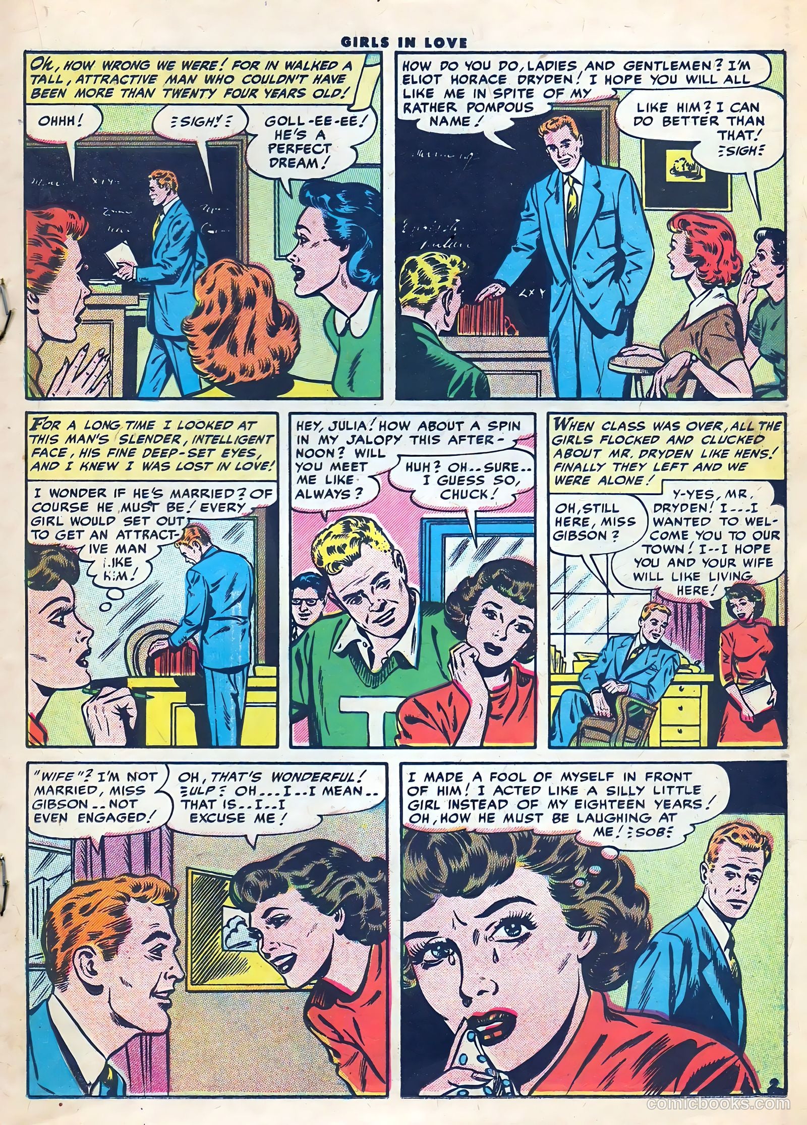 Girls in Love #56 (1956) — page 19 of 36