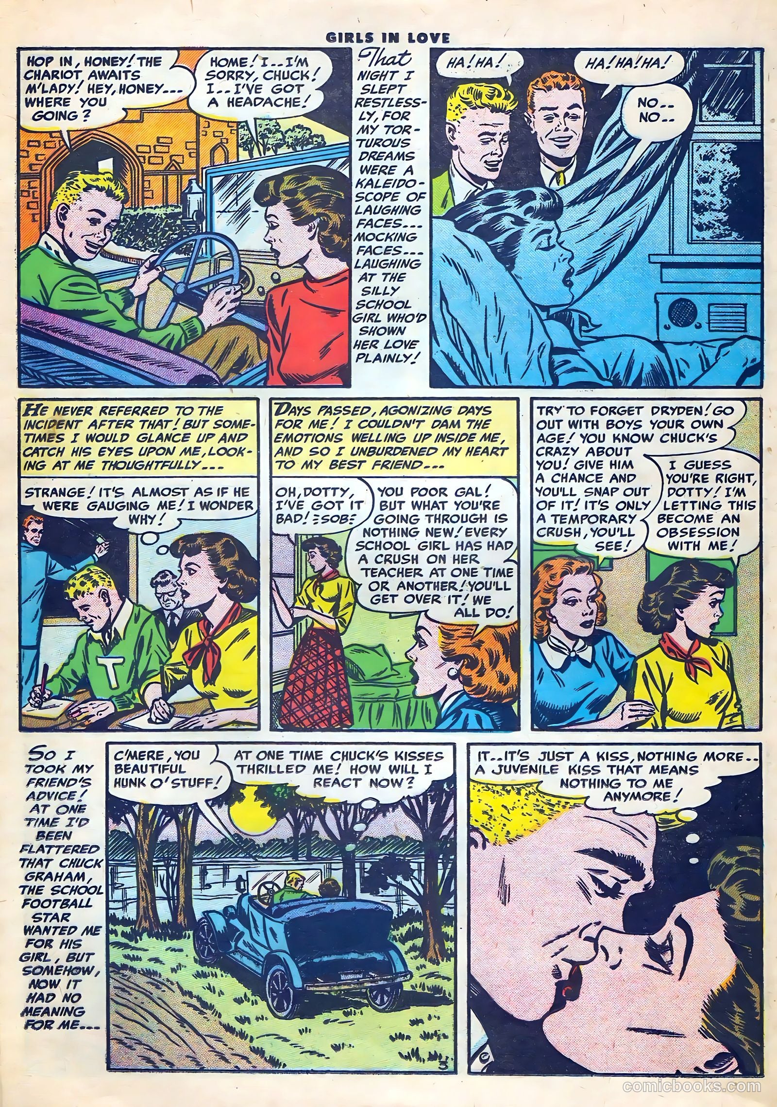 Girls in Love #56 (1956) — page 20 of 36