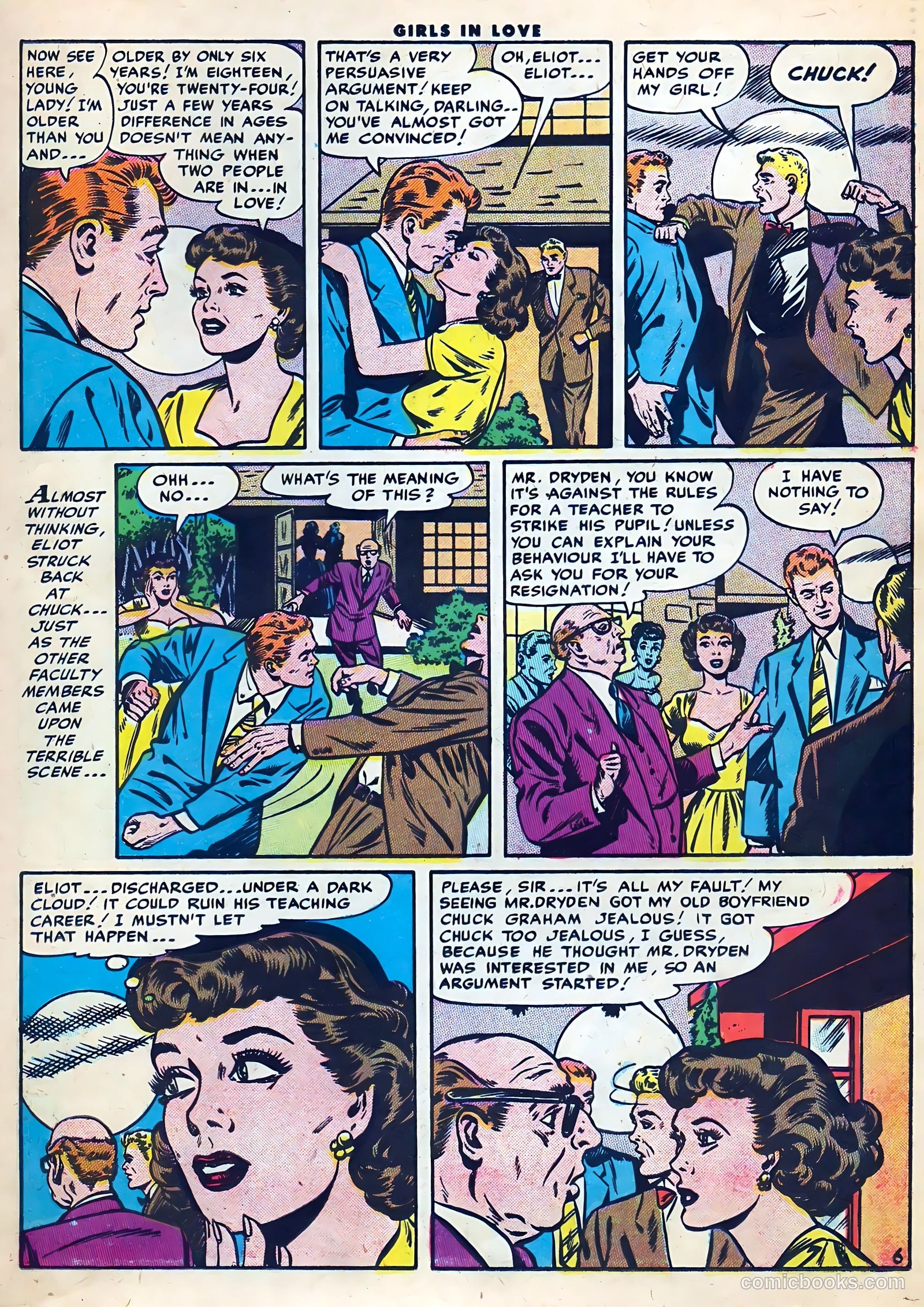 Girls in Love #56 (1956) — page 23 of 36