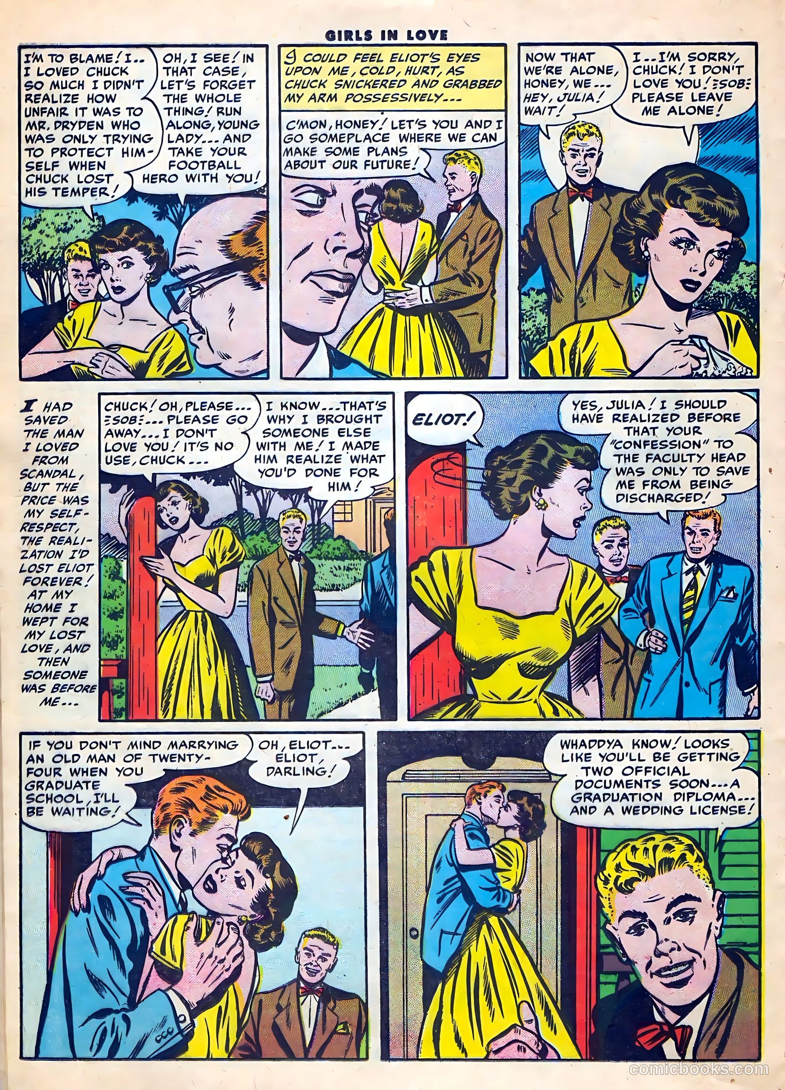 Girls in Love #56 (1956) — page 24 of 36