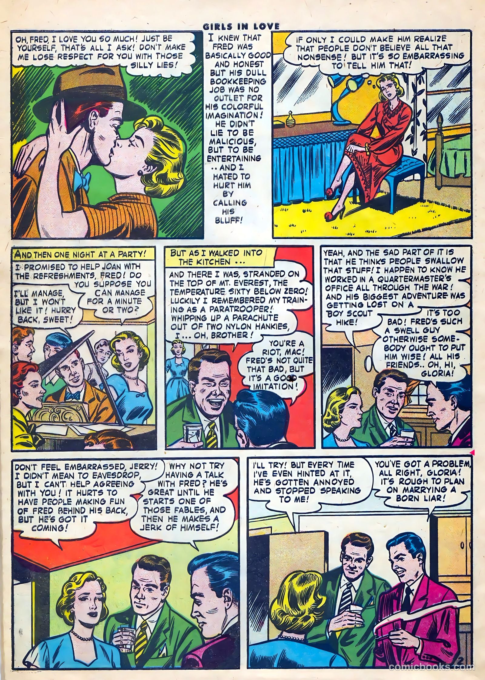 Girls in Love #56 (1956) — page 28 of 36
