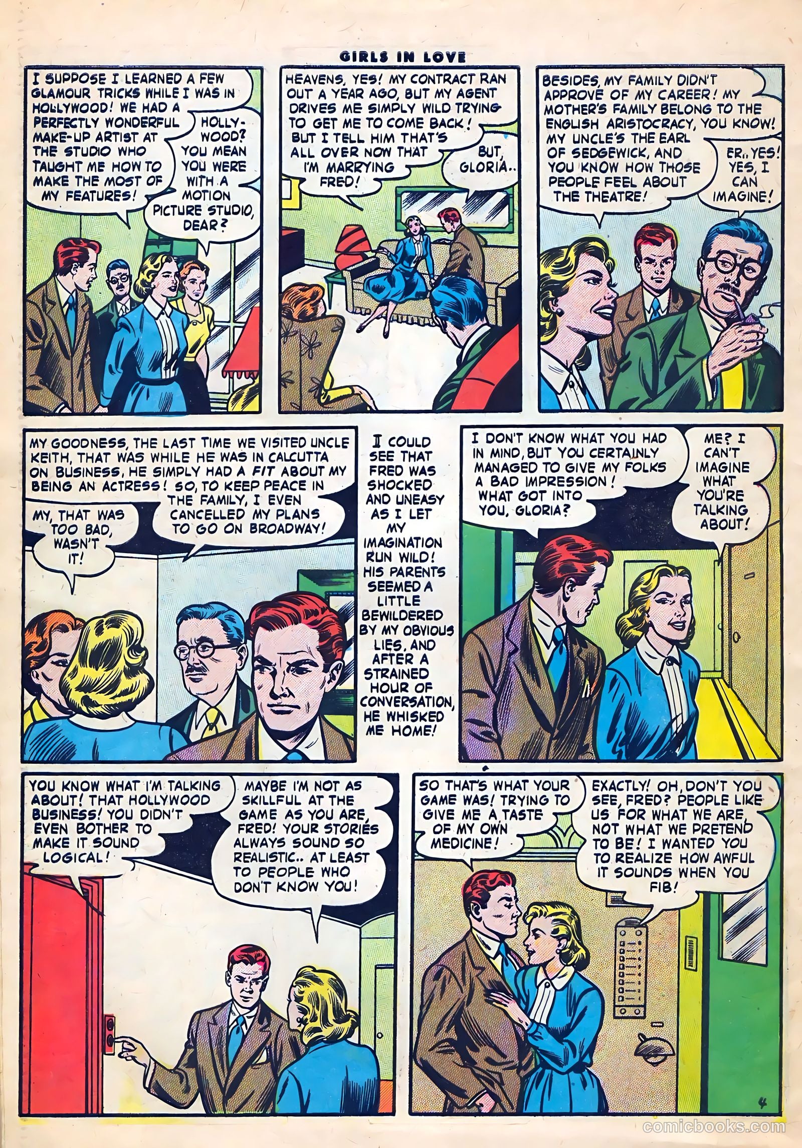 Girls in Love #56 (1956) — page 30 of 36