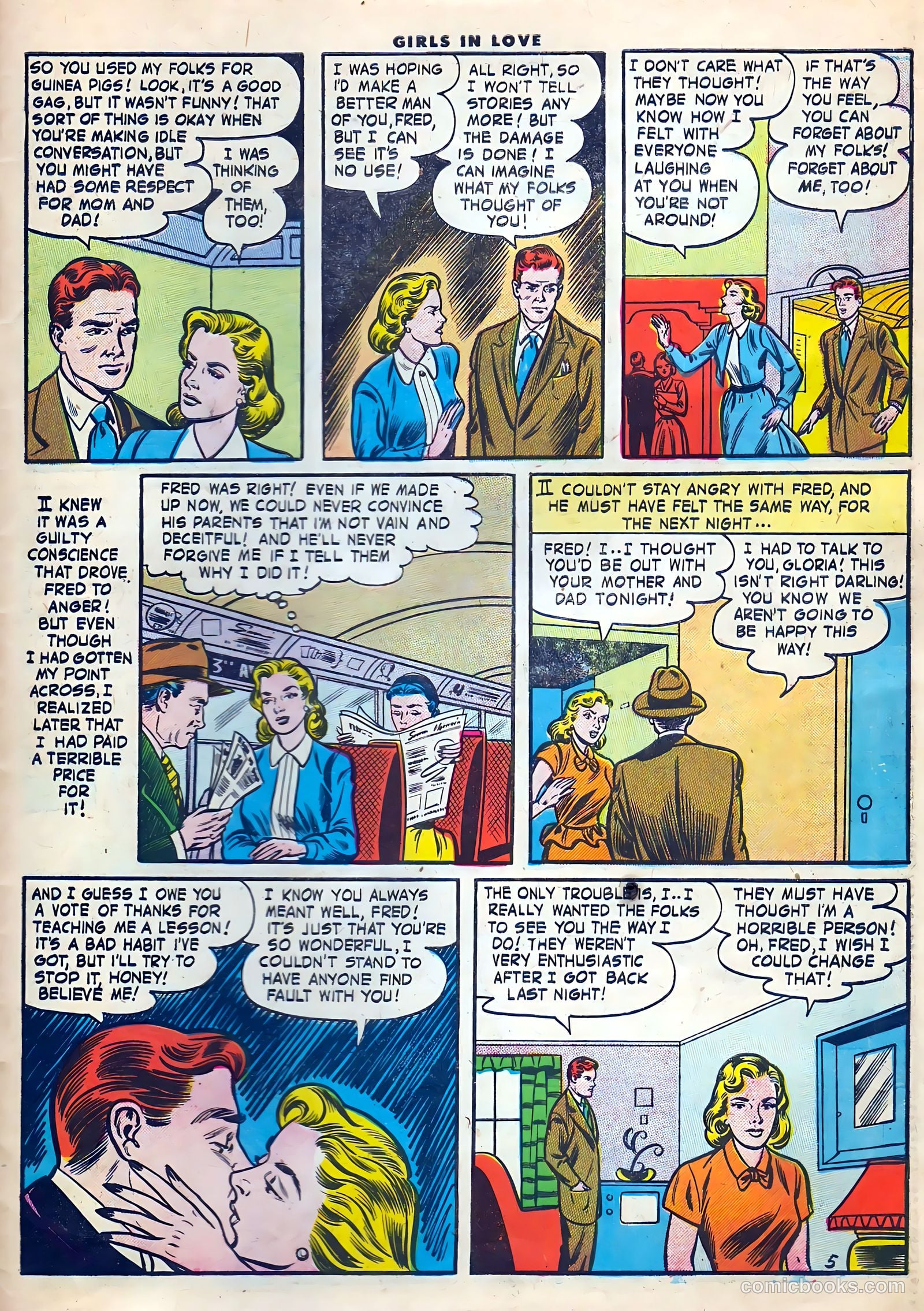 Girls in Love #56 (1956) — page 31 of 36