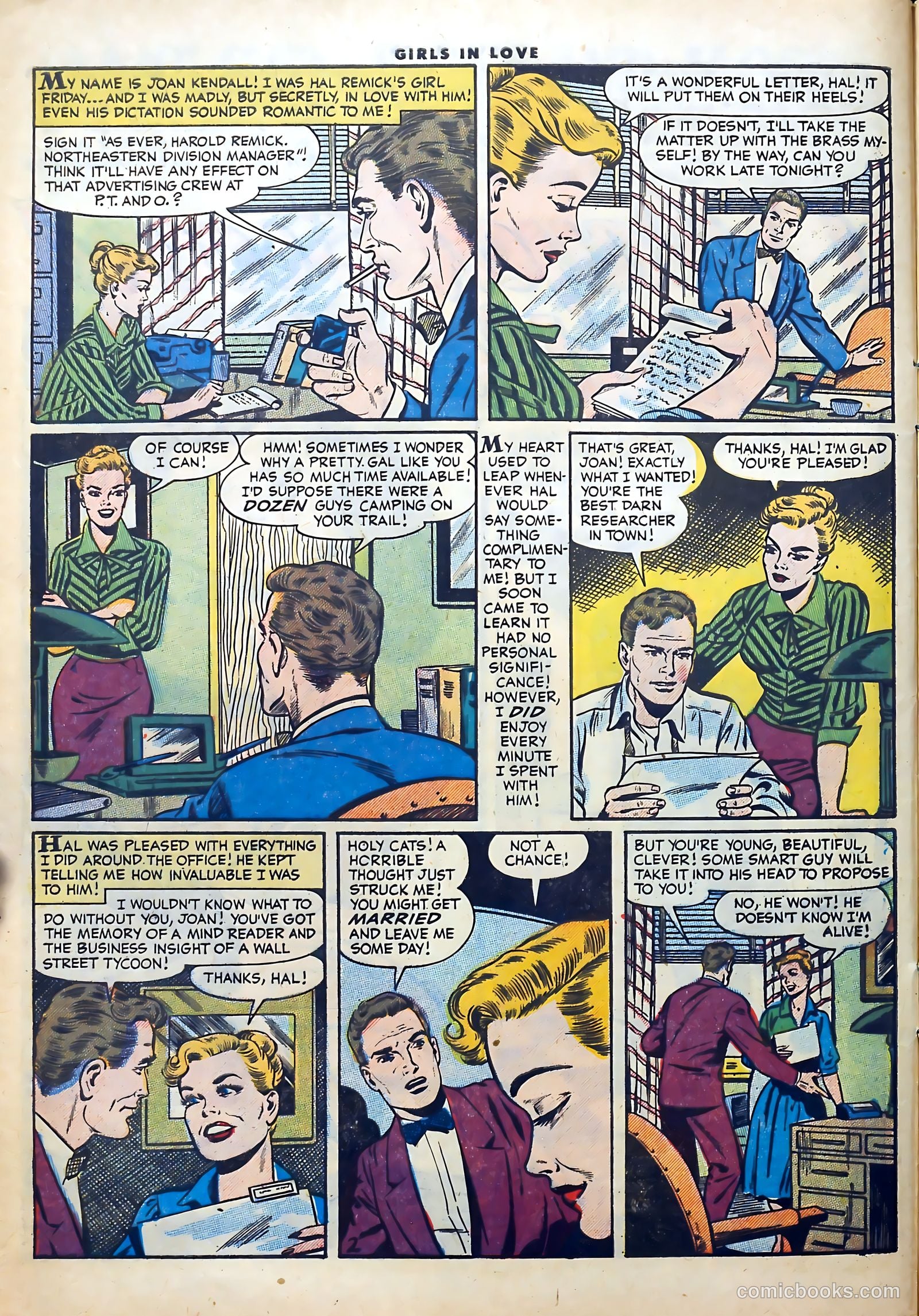 Girls in Love #57 (1956) — page 4 of 36