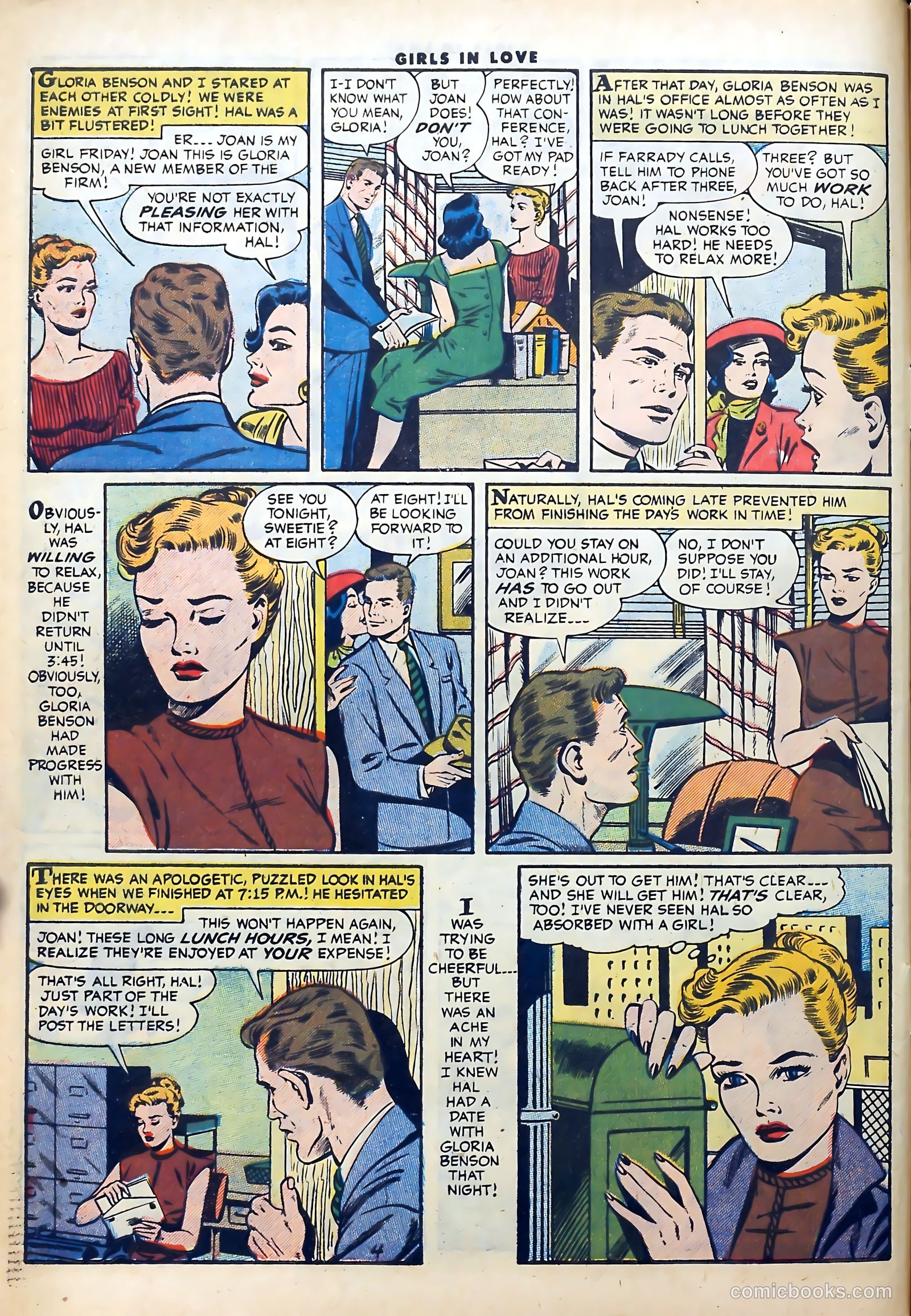 Girls in Love #57 (1956) — page 6 of 36