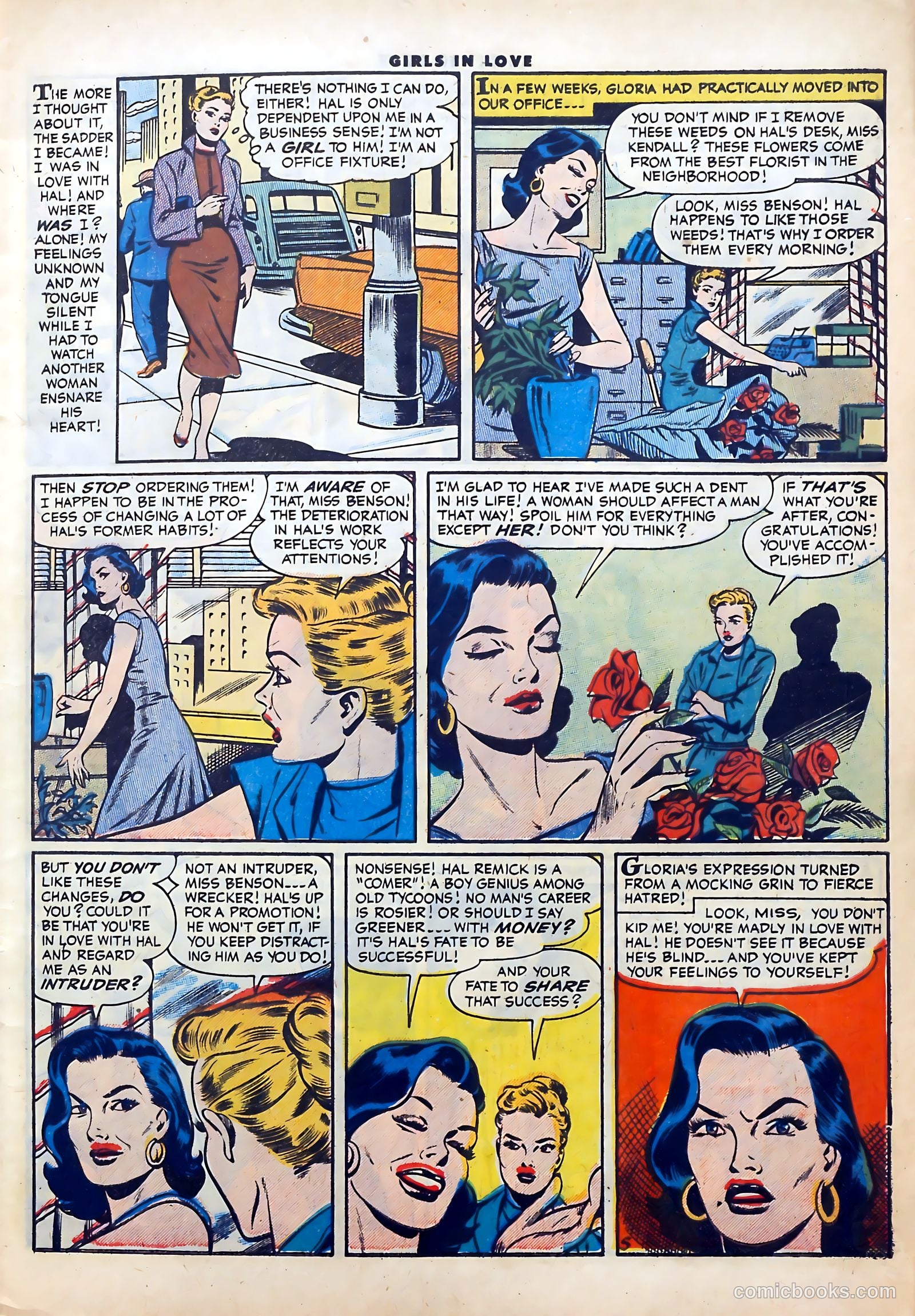 Girls in Love #57 (1956) — page 7 of 36