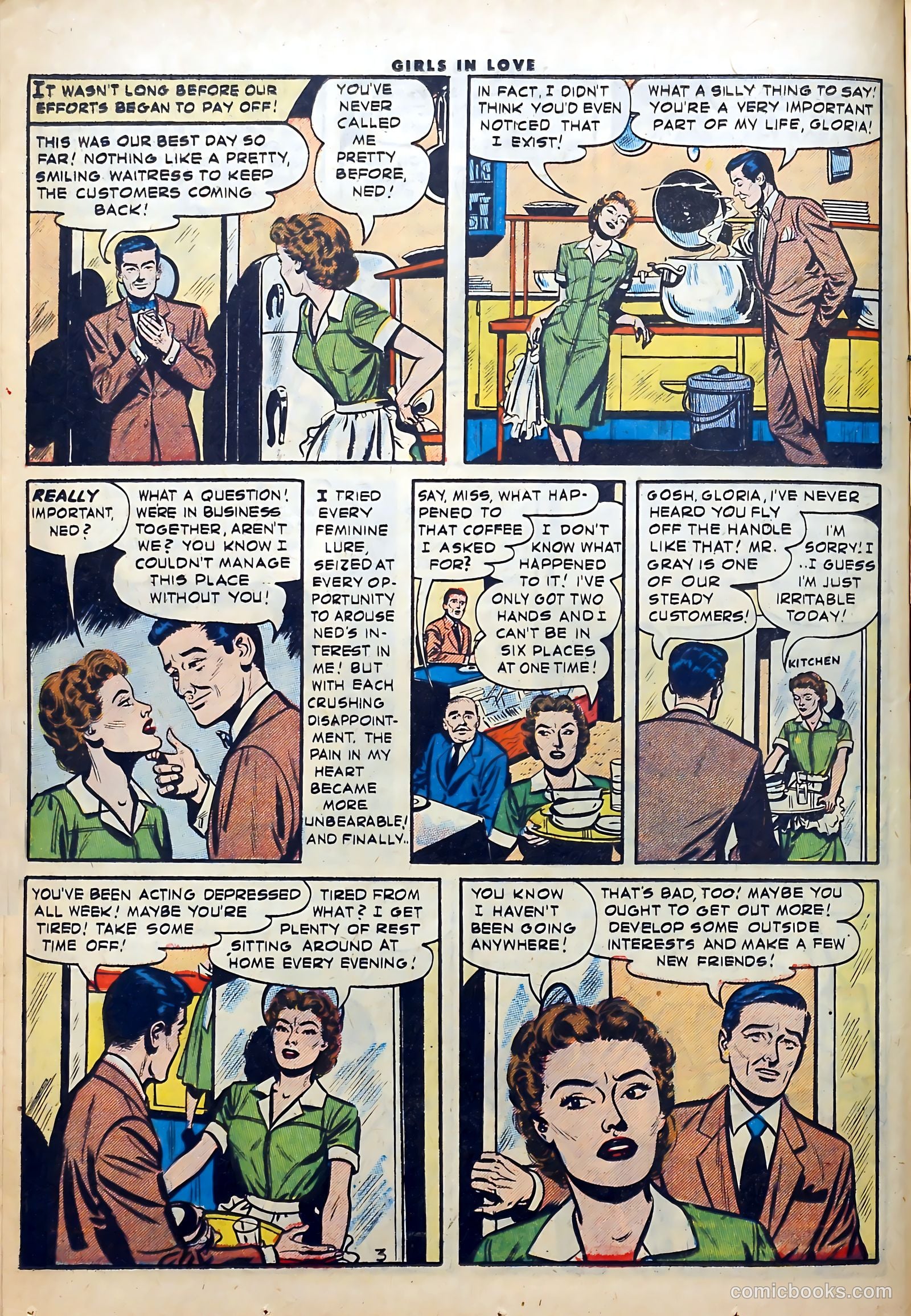 Girls in Love #57 (1956) — page 14 of 36