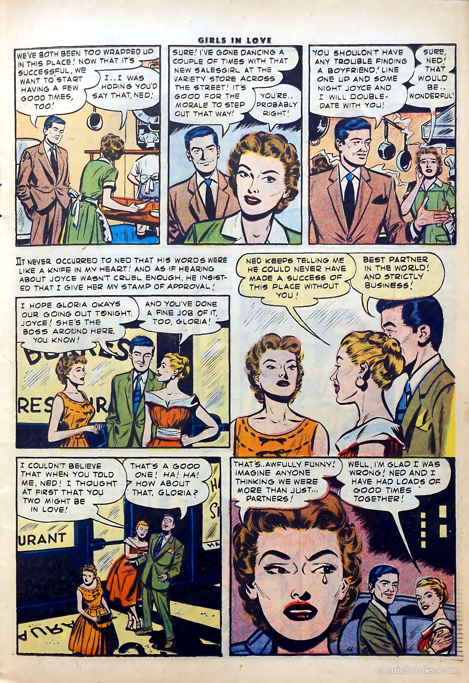 Girls in Love #57 (1956) — page 15 of 36