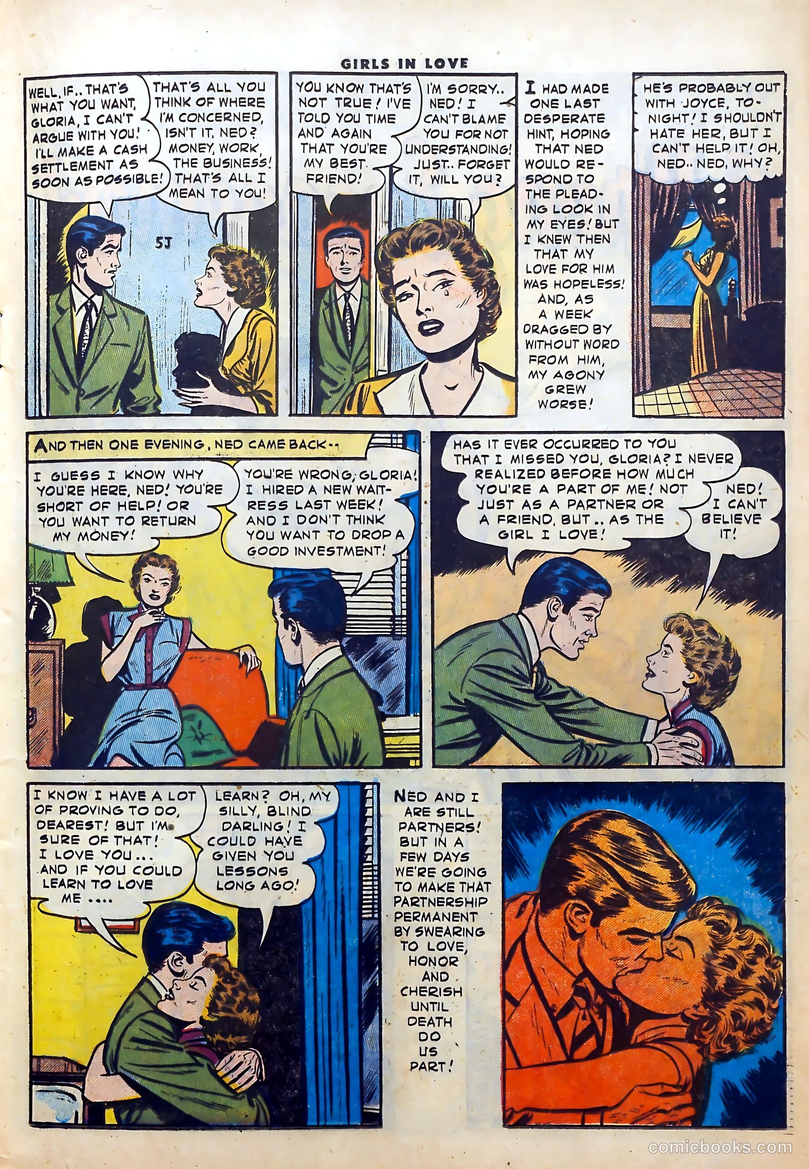 Girls in Love #57 (1956) — page 17 of 36