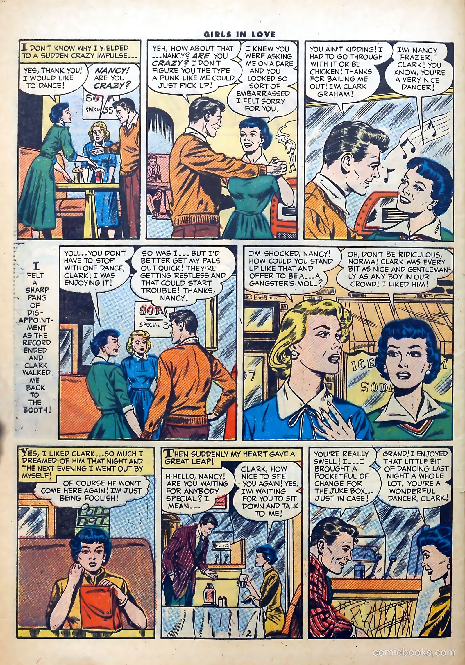Girls in Love #57 (1956) — page 28 of 36