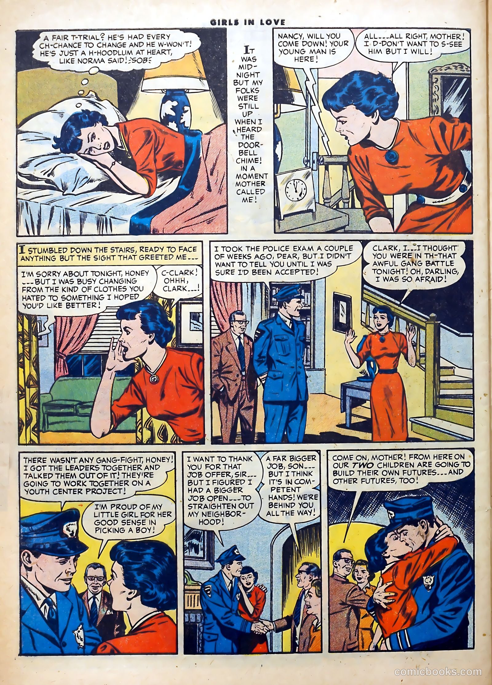 Girls in Love #57 (1956) — page 32 of 36